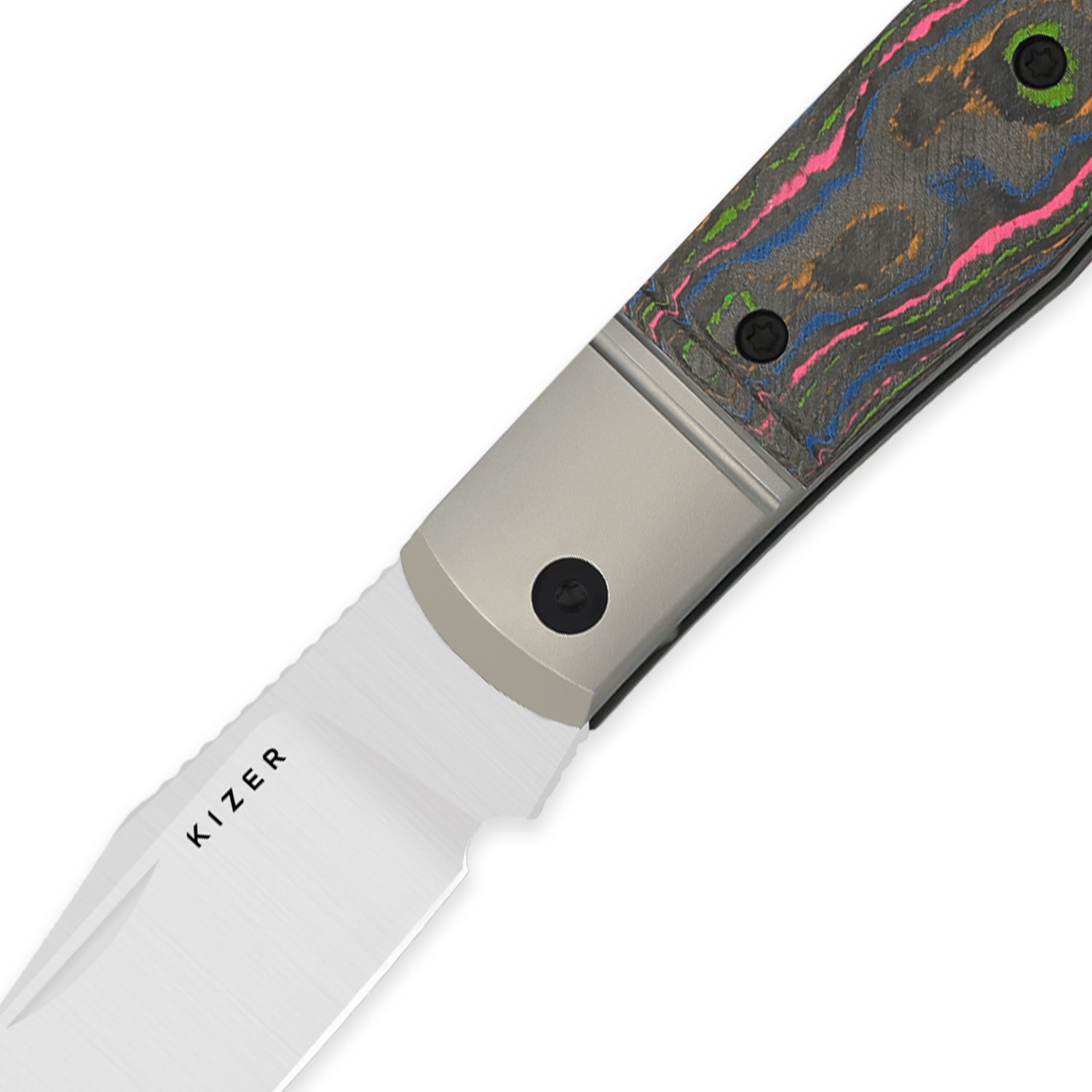 Trestle | M390 | Titanium & Camo 80s | KizerB™ 3761A2