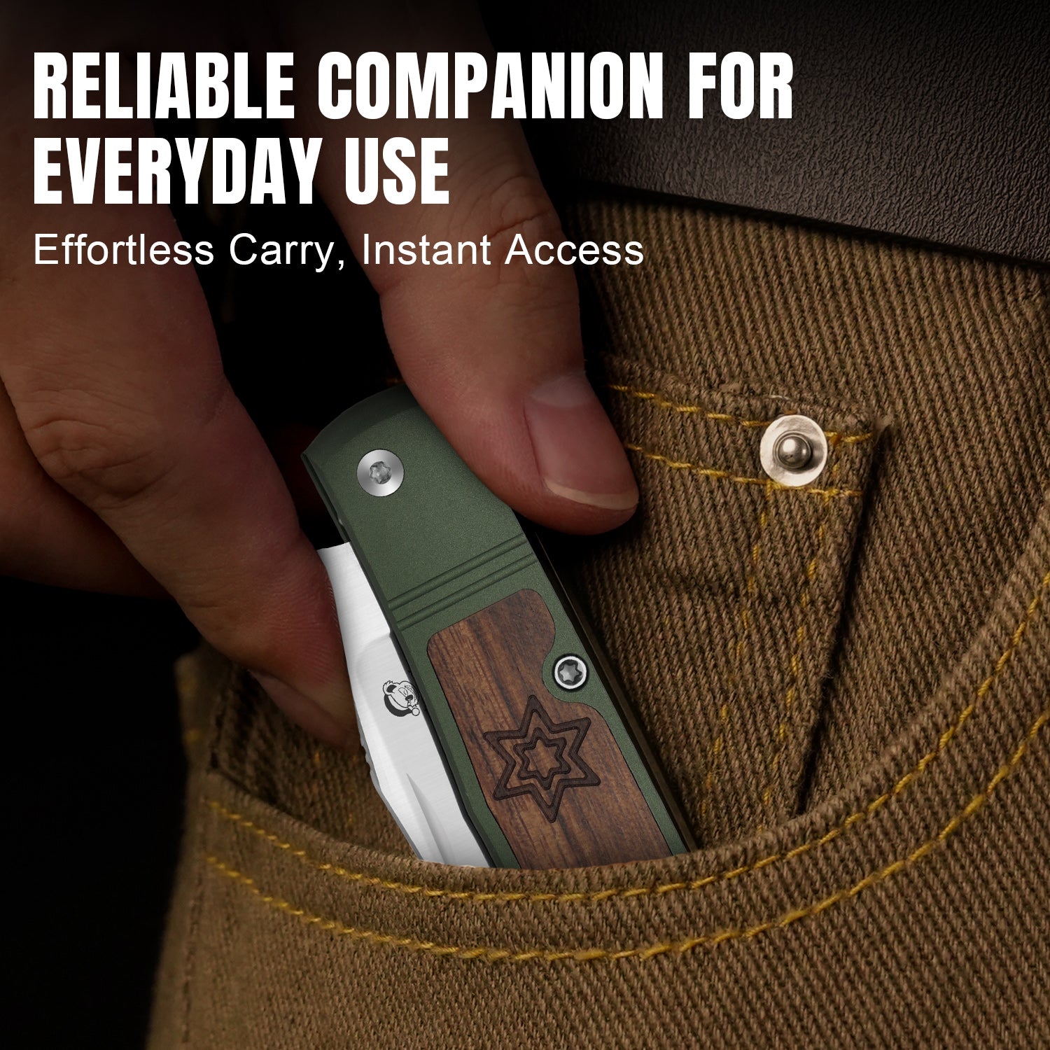 Christmas | Trestle | S45VN | Aluminum & Mkuruti Wood | KizerB™ 3761MC1 | Limited