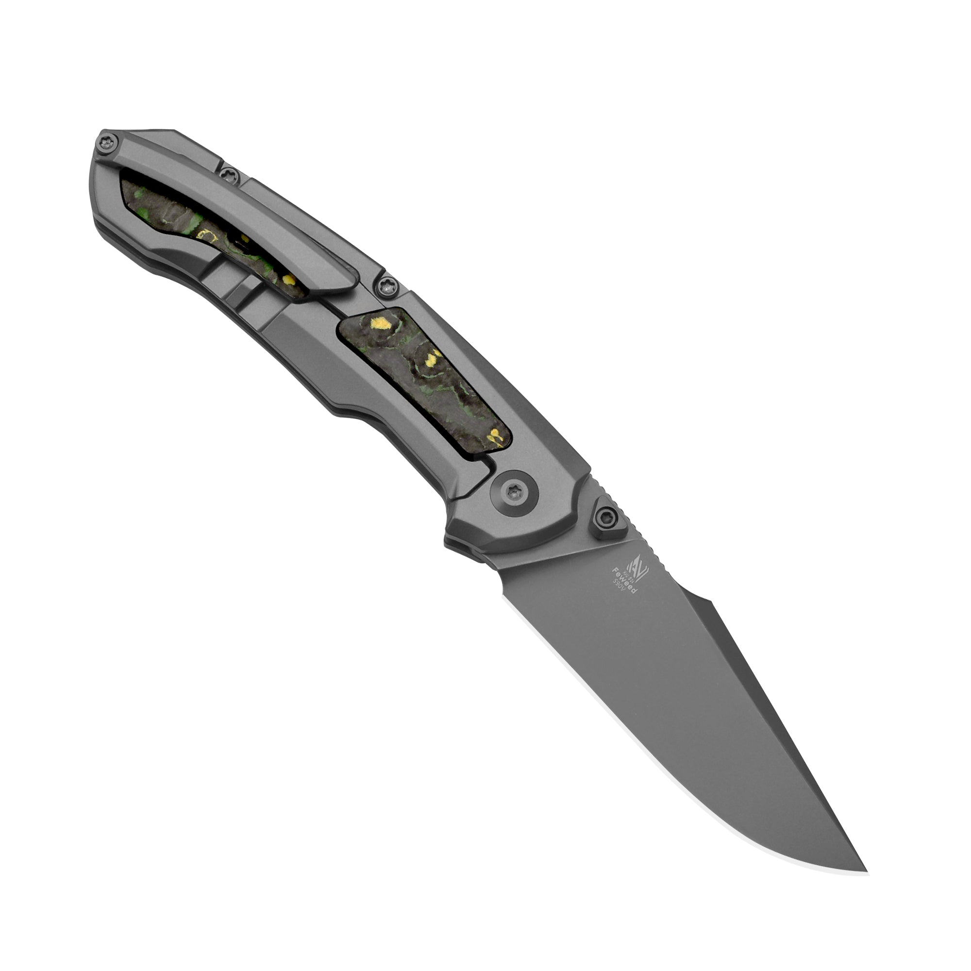 Feweed | S90V | Titanium+ Fat Carbon(Toxic Storm)| KizerB™ 3694A2