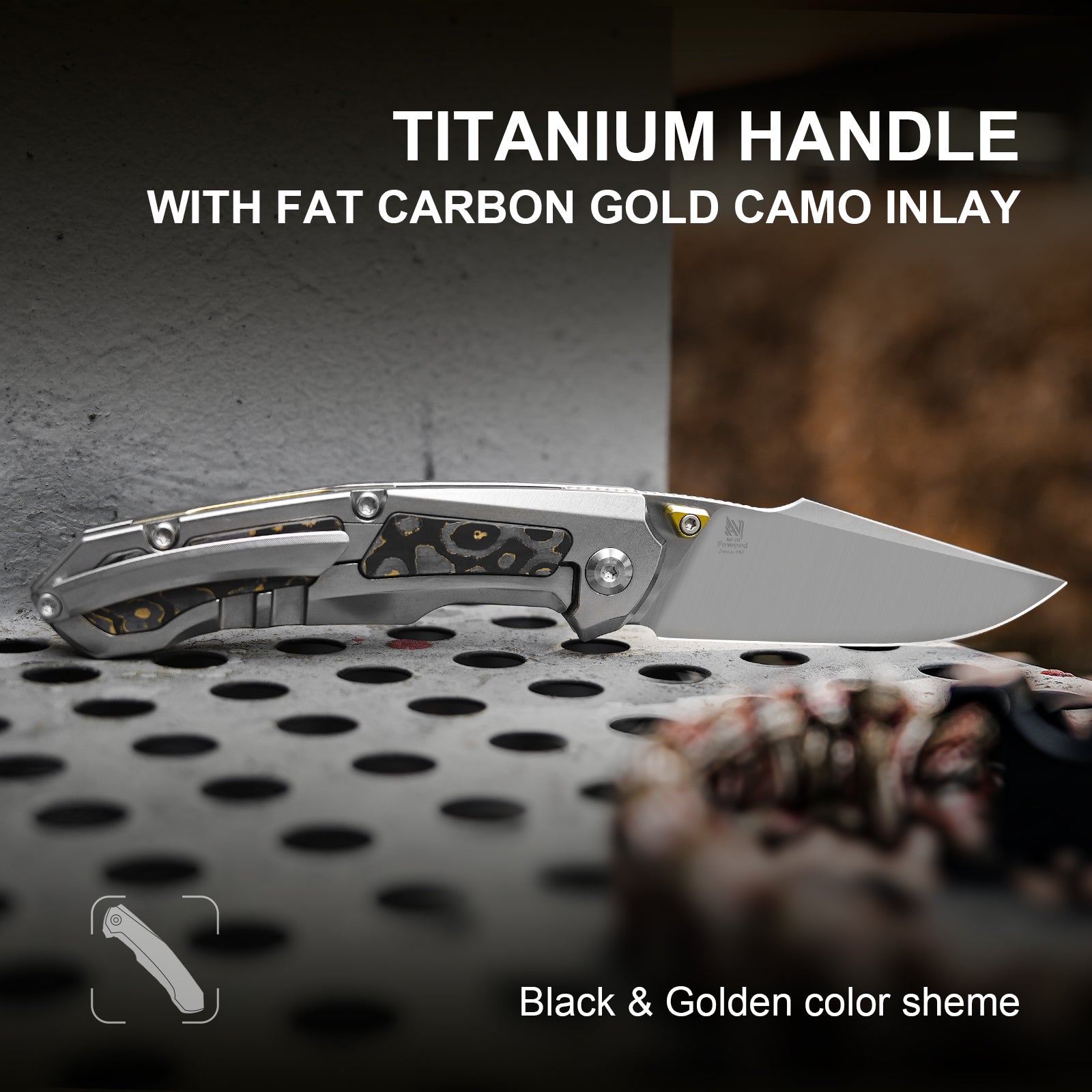 Feweed | Z-Wear PM | Titanium(Camo Carbon Gold)| KizerB™ 3694A4