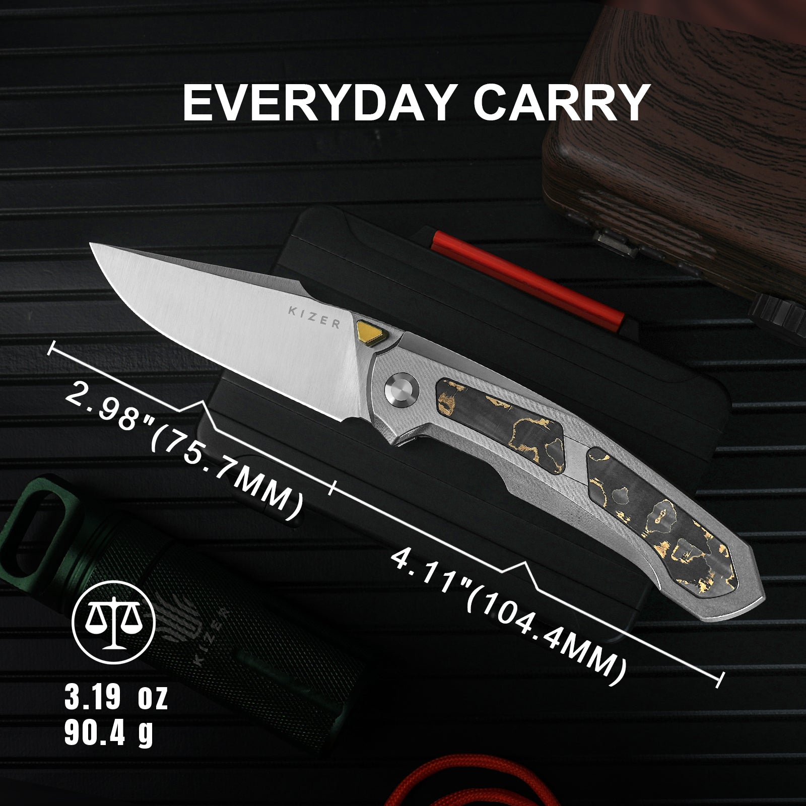 Feweed | Z-Wear PM | Titanium(Camo Carbon Gold)| KizerB™ 3694A4