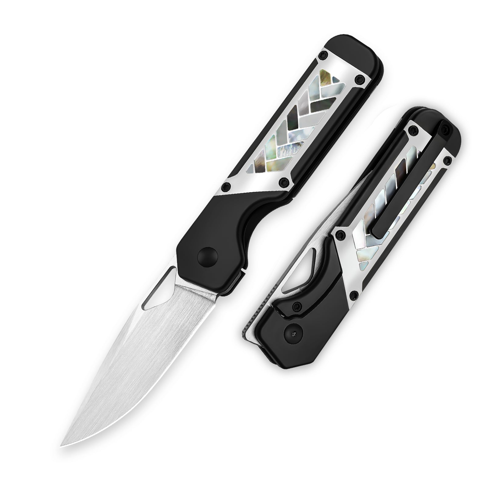 Militaw 3.36 inch M390 Titanium & Mother of pearl Ki3634A7-Kizer