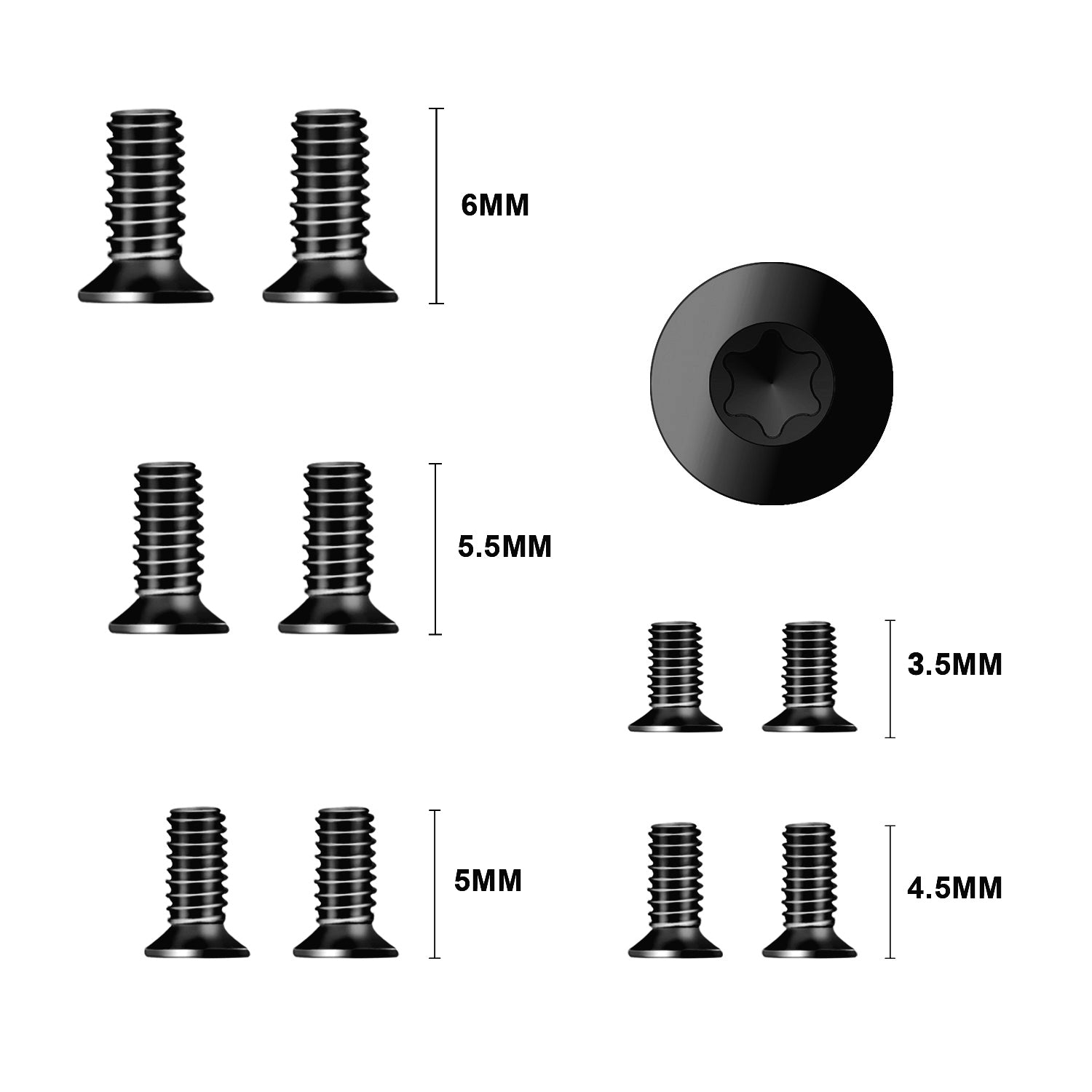 Kizer Sand Blasting Pocket Clip Black Color with Screws for EDC Knife KS701