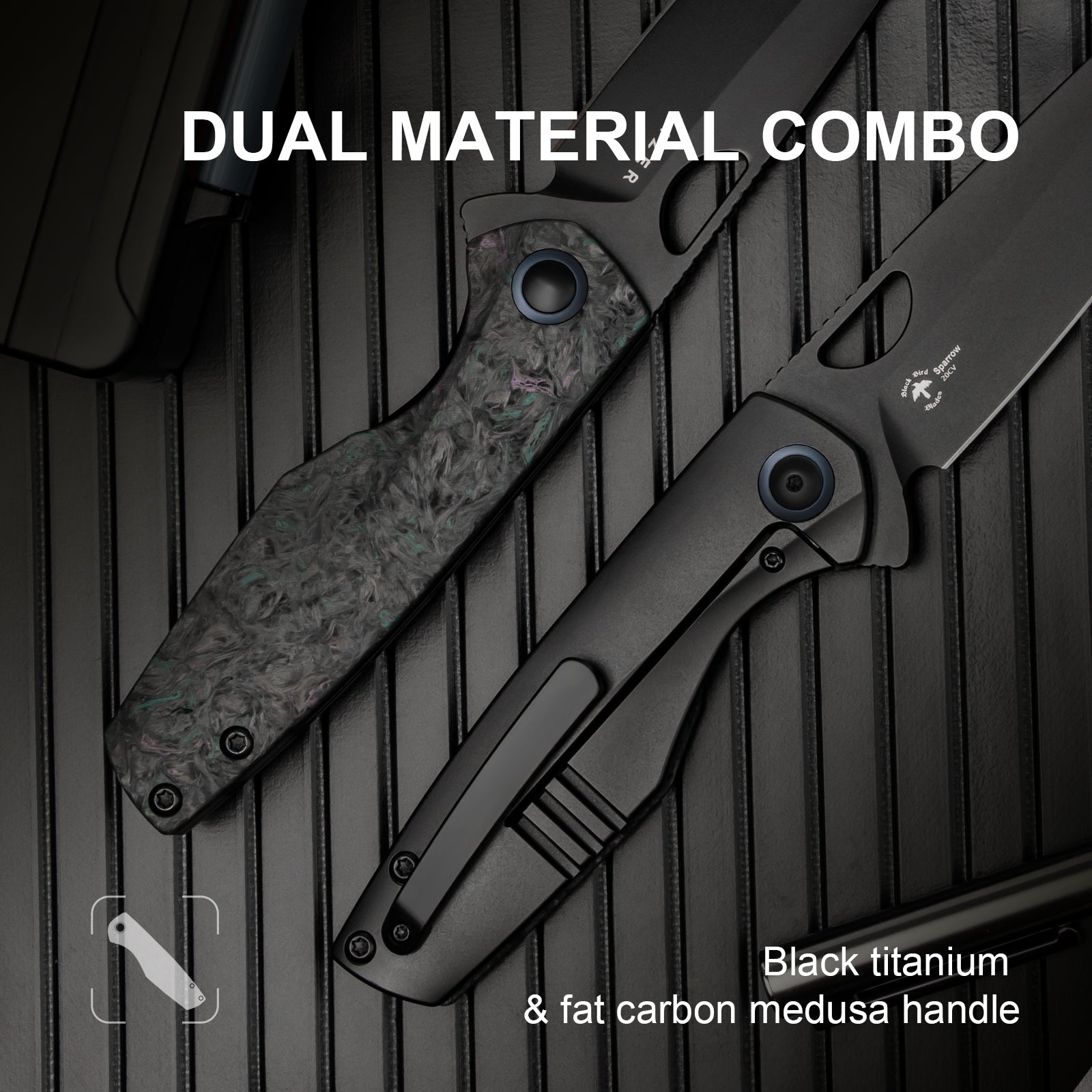 Sparrow | 20CV | Fat Carbon Medusa+Titanium | KizerB™ 3628A3