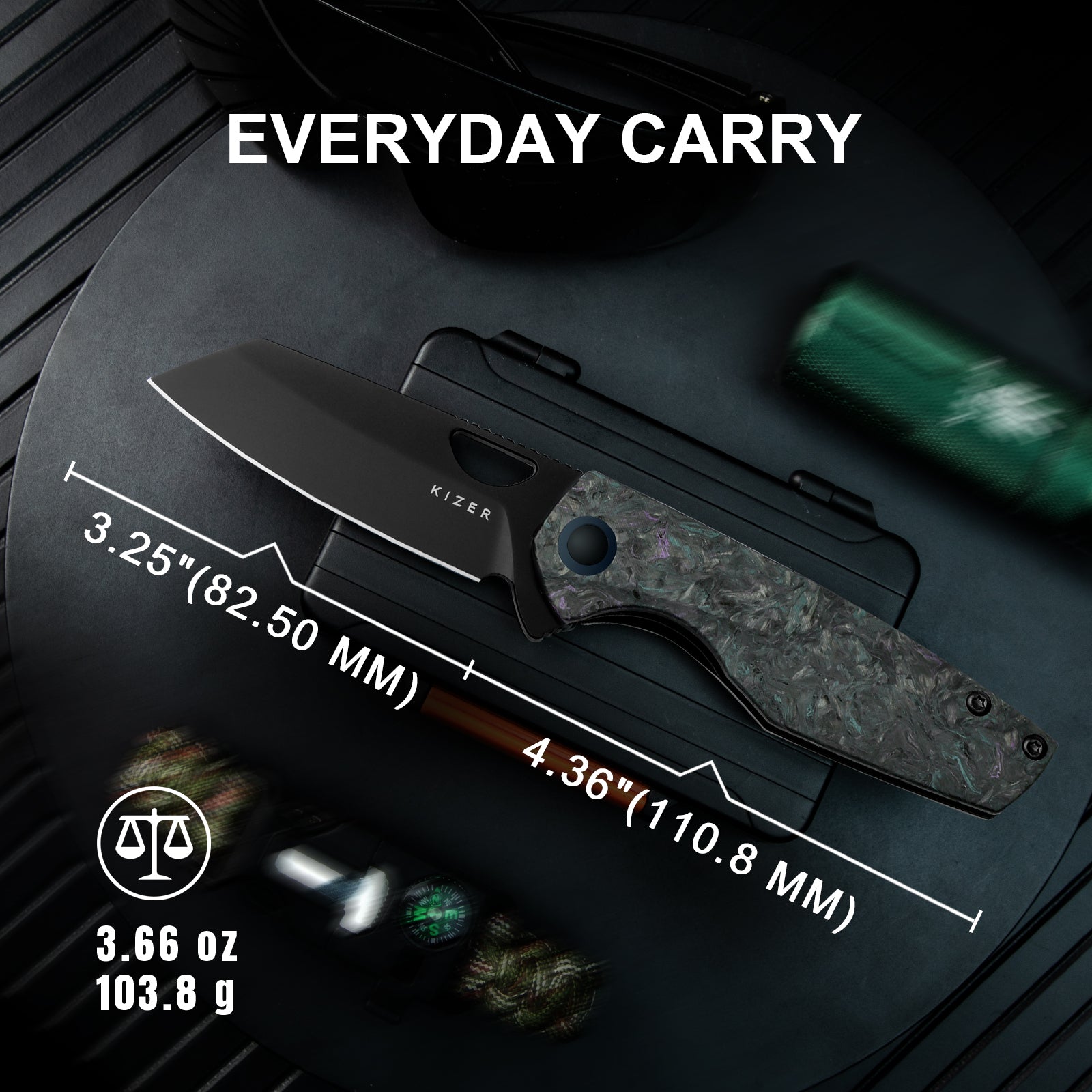 Sparrow | 20CV | Fat Carbon Medusa+Titanium | KizerB™ 3628A3