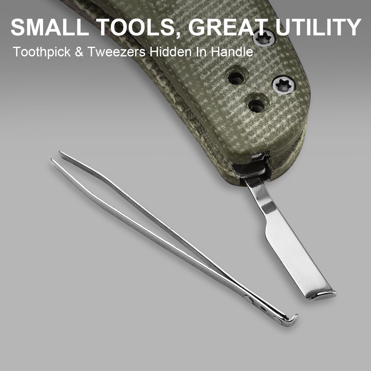 Sheepdog® Utility Knives | Kizer Button Liner Lock™ | C01C Uti 2 | 5Cr15MoV | Micarta | KizerV™ 3488.29JNA1