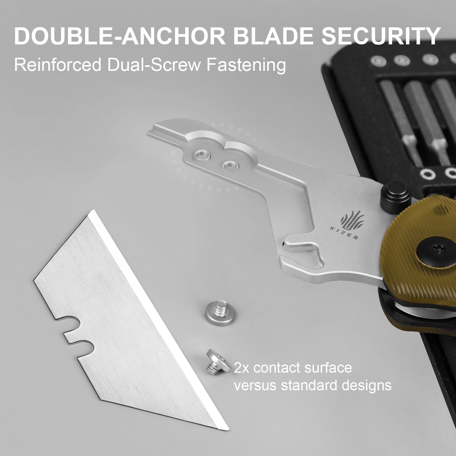 Drop Bear® Utility | Kizer Clutch Lock™ | Uti BEAR 1 | SK5 & 50Cr15MoV | PEI | KizerV™ 3619JA4