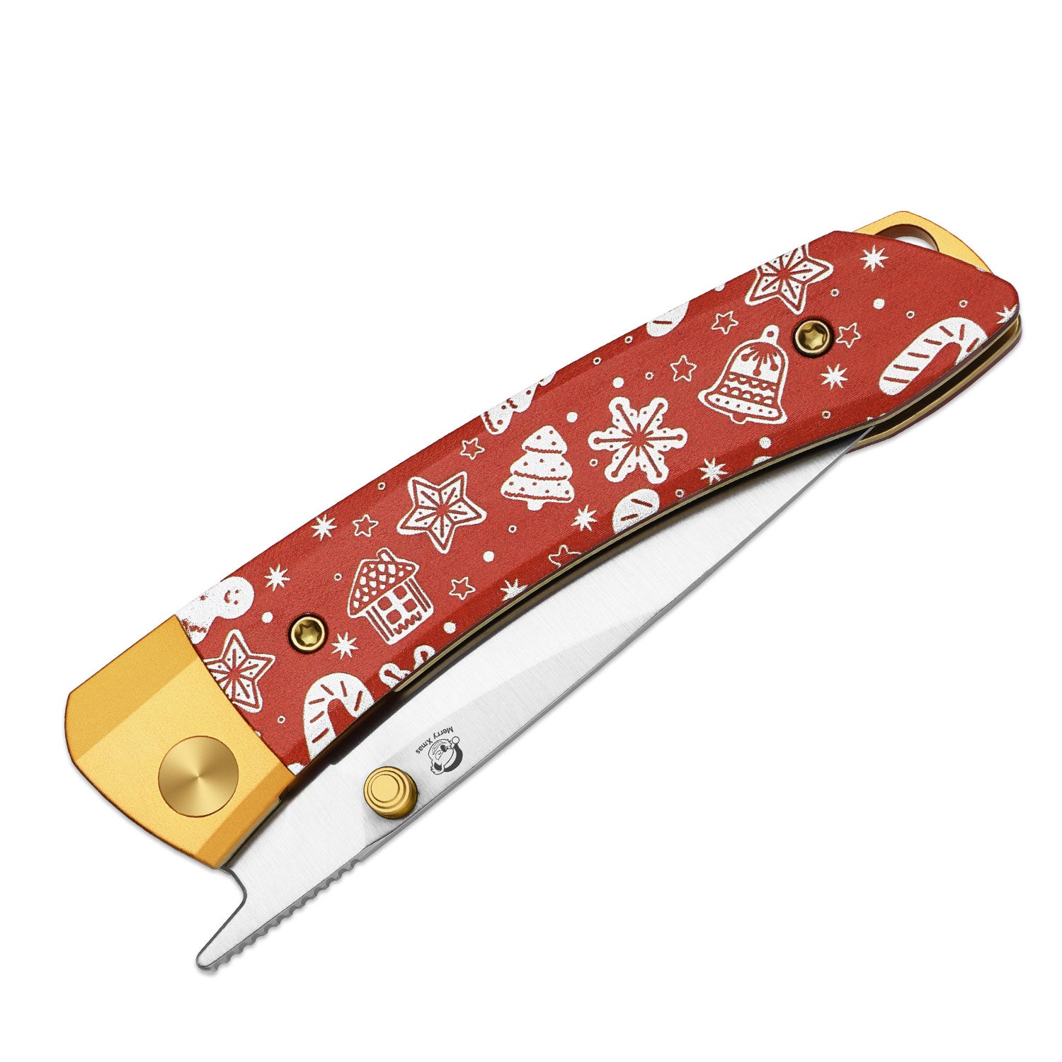 Christmas | Mini MoMo | Nitro-V | Aluminum & Micarta | KizerV™ 3663MC1 | Limited