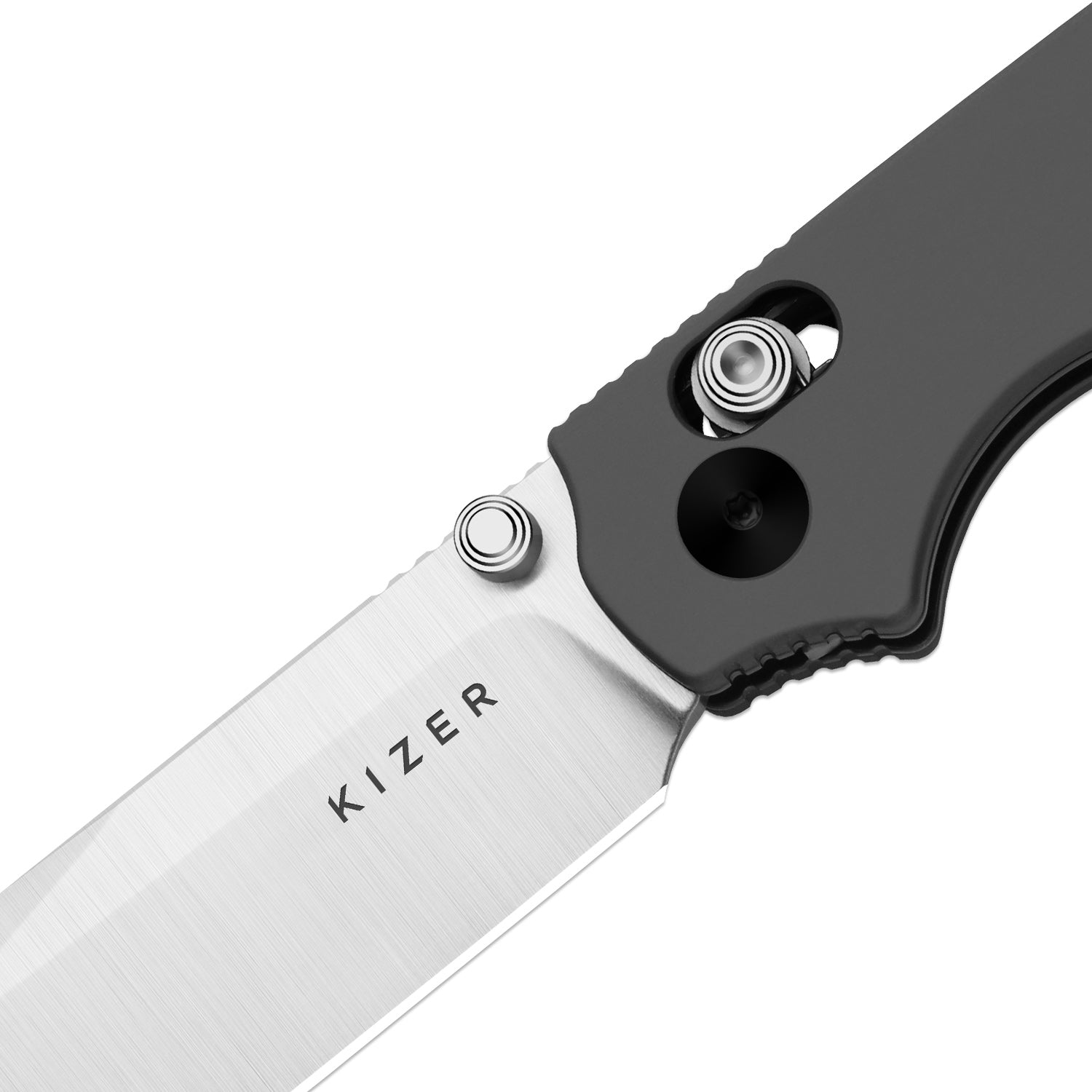 Pokiman CD | Kizer Clutch Lock™ | Drop Point | Four-Finger Full Grip | Aluminum | KizerV™ 3789A2