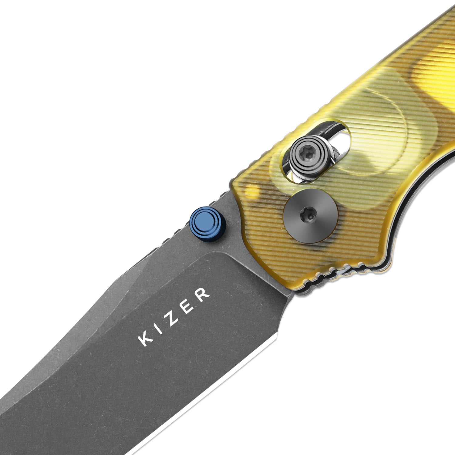 Pokiman CC | Kizer Clutch Lock™ | Clip Point | Four-Finger Full Grip | Clear PEI | KizerV™ 3789A3