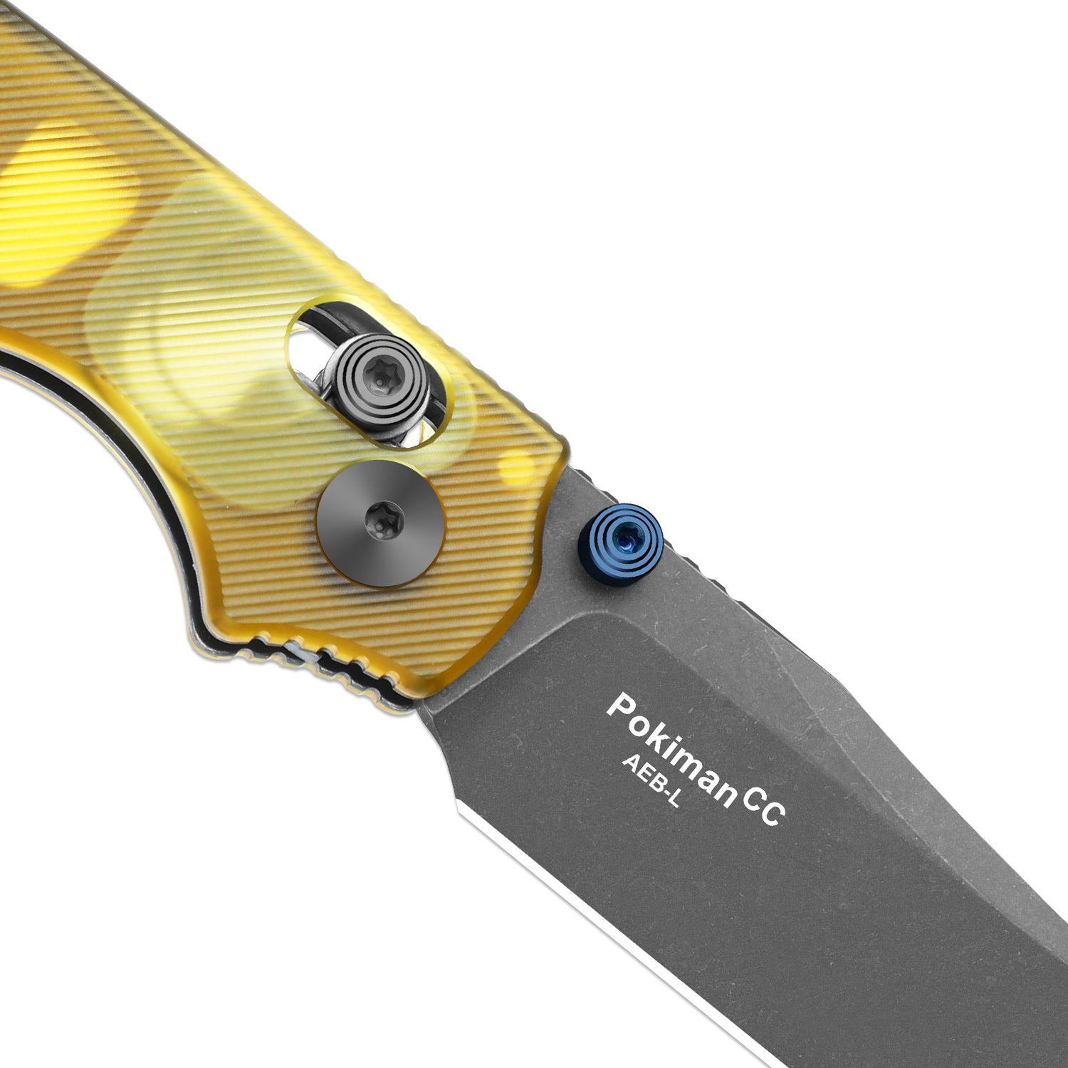 Pokiman CC | Kizer Clutch Lock™ | Clip Point | Four-Finger Full Grip | Clear PEI | KizerV™ 3789A3