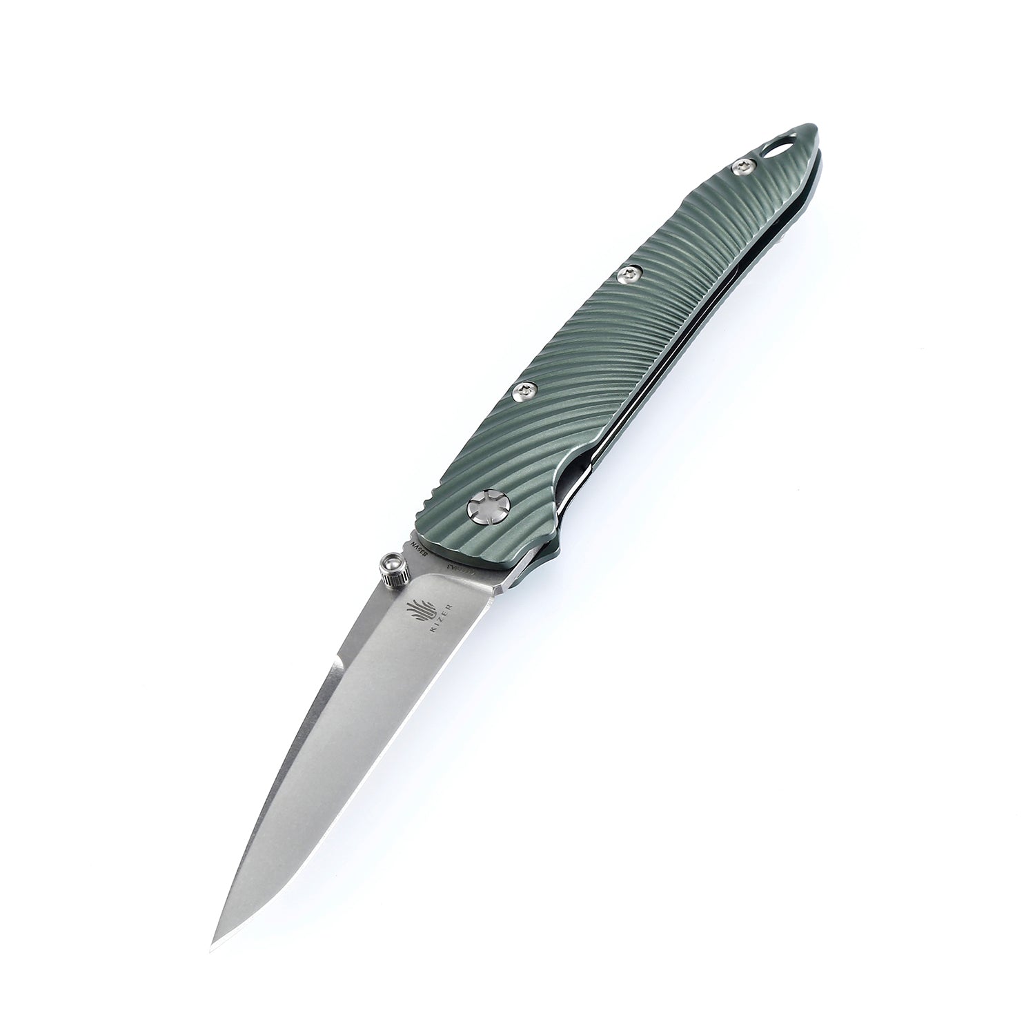 Kizer Sliver Aluminum Green Ki4419A3 (3.50