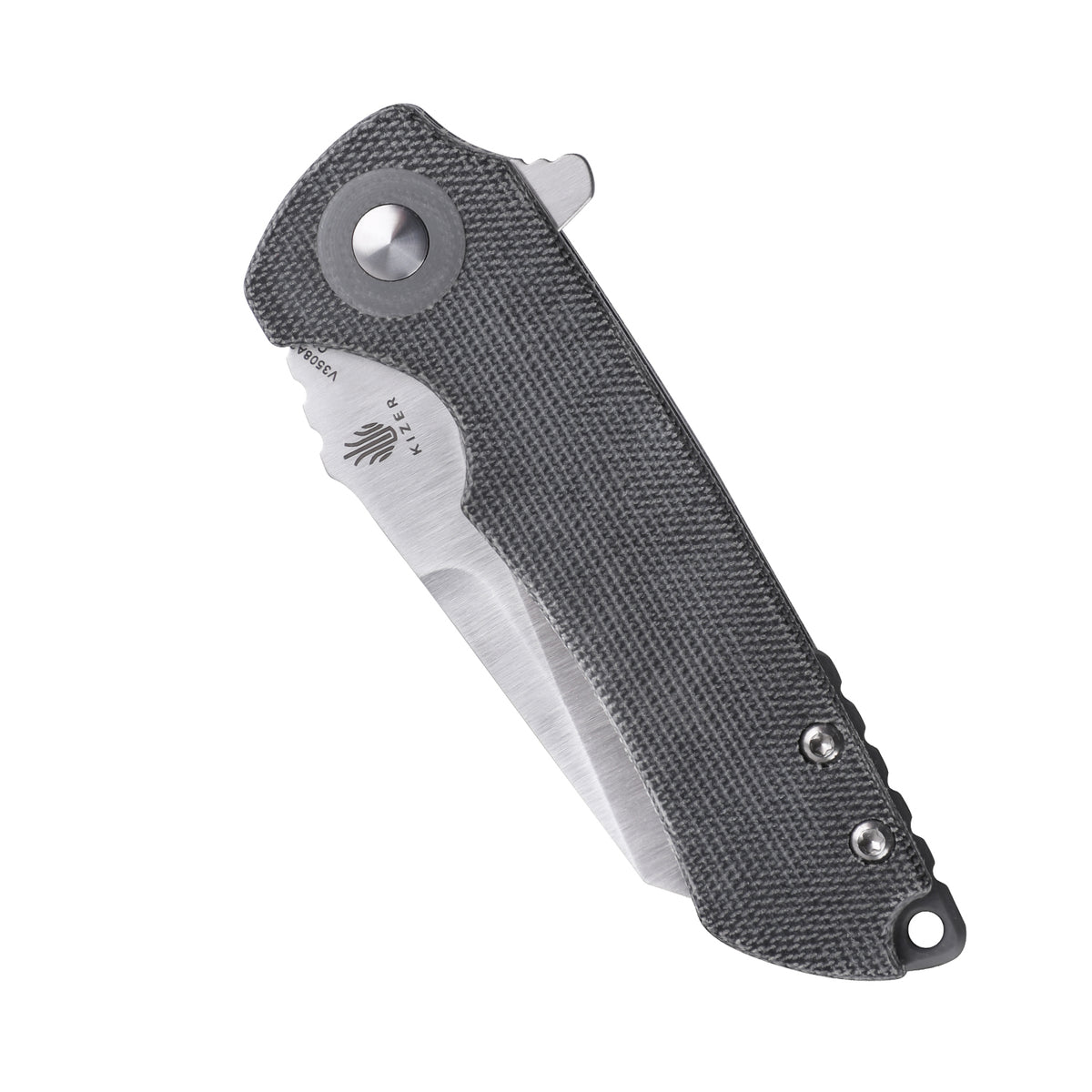 Kizer Mini Critical Micarta Black V3508A2 (3" Satin)