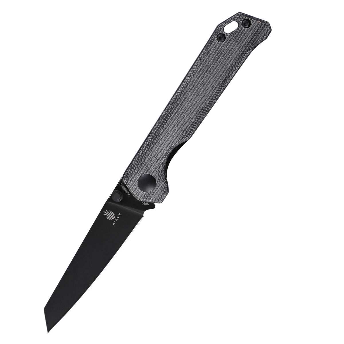 Kizer Begleiter® Mini Micarta Black V3458RN2 (2.87" Black)