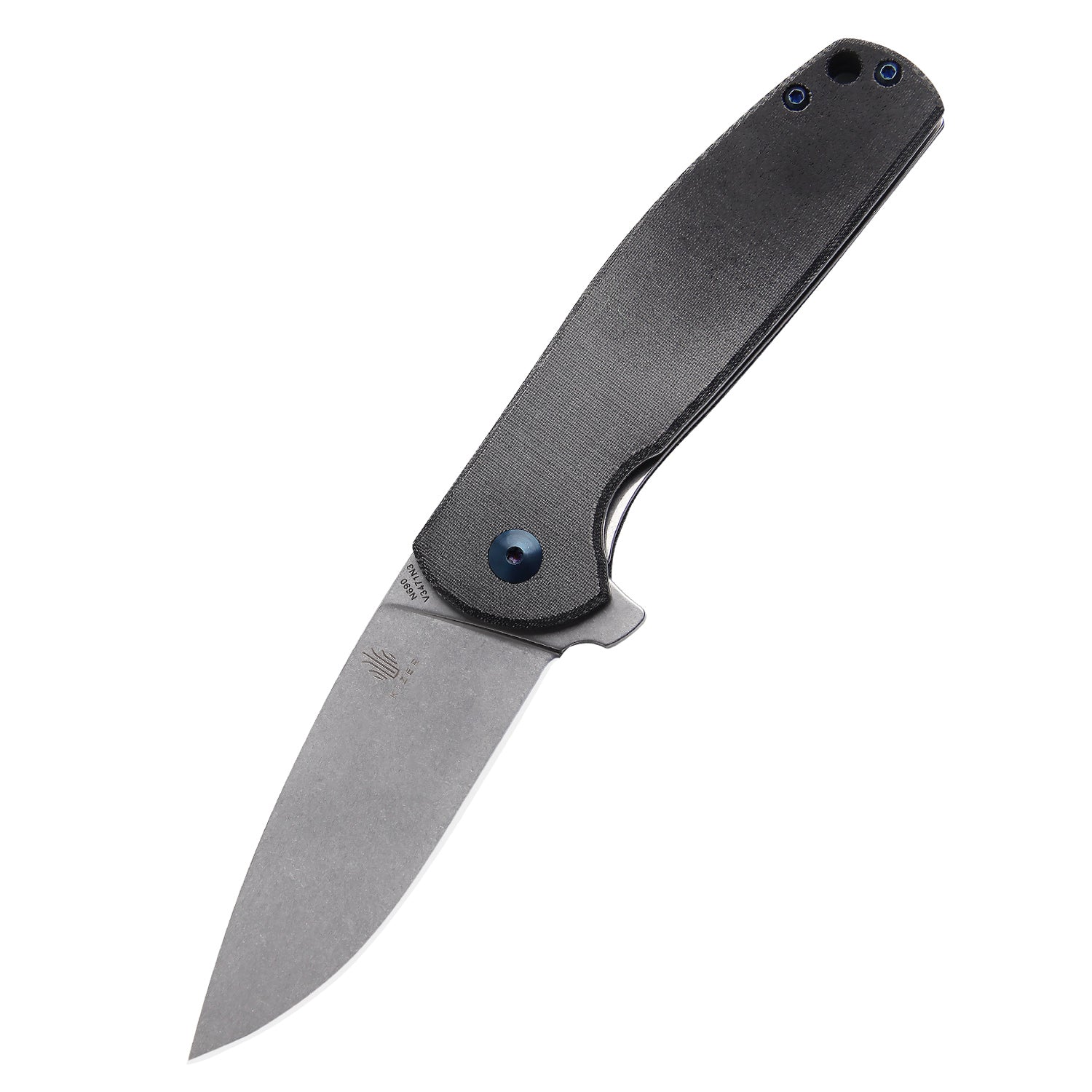 Gemini Black Micarta Handle Best Rated Light Outdoor Knife - Kizer