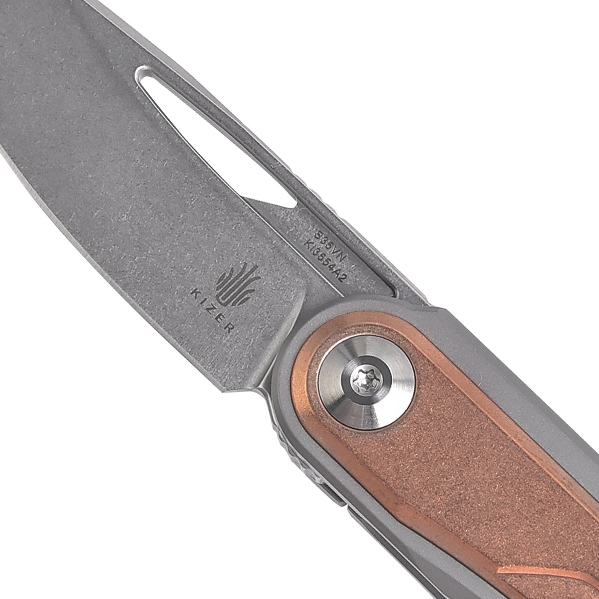Kizer Apus Copper Orange Ki3554A2 (3.03" Stonewash)