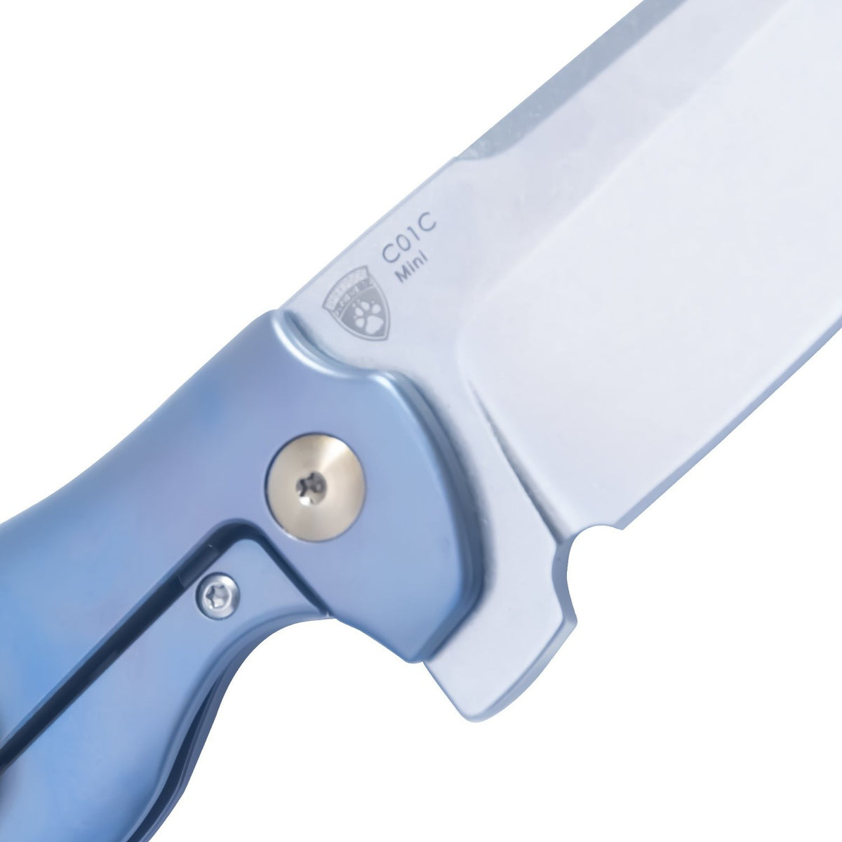 Kizer C01c Mini Sheepdog Titanium Blue Ki3488A2 (2.6" Satin)