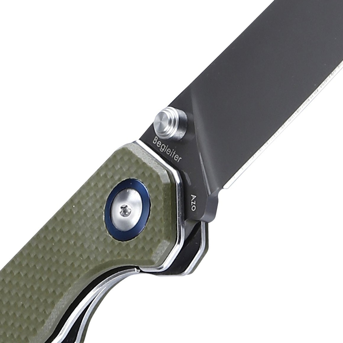 Kizer Begleiter G10 Green V4458N2 (3.56" Grey Ti-Coated)