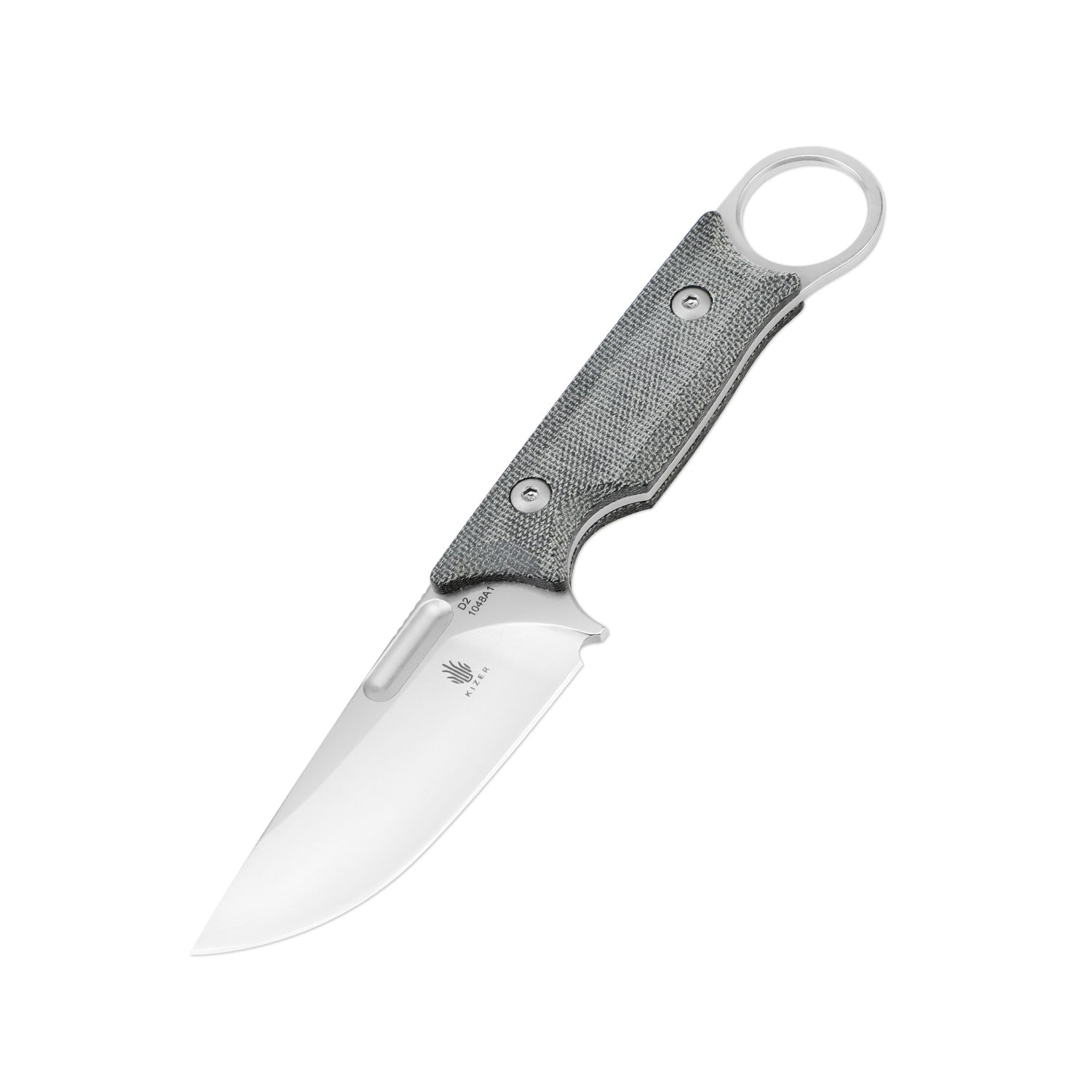 Cabox 3.346 inch D2 Fixed Blade Micarta Handle 1048A1-Kizer