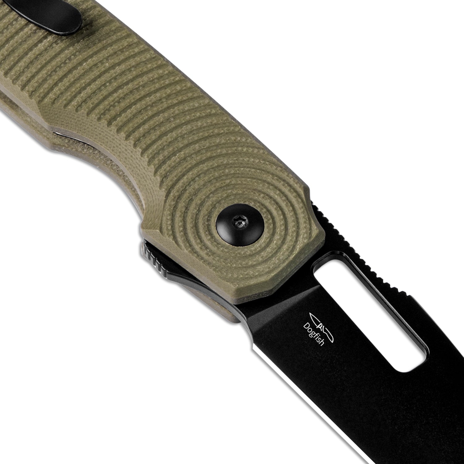 Dogfish 3.14 inch NitroV Blade Olive Green G10 Handle V3640A2-Kizer