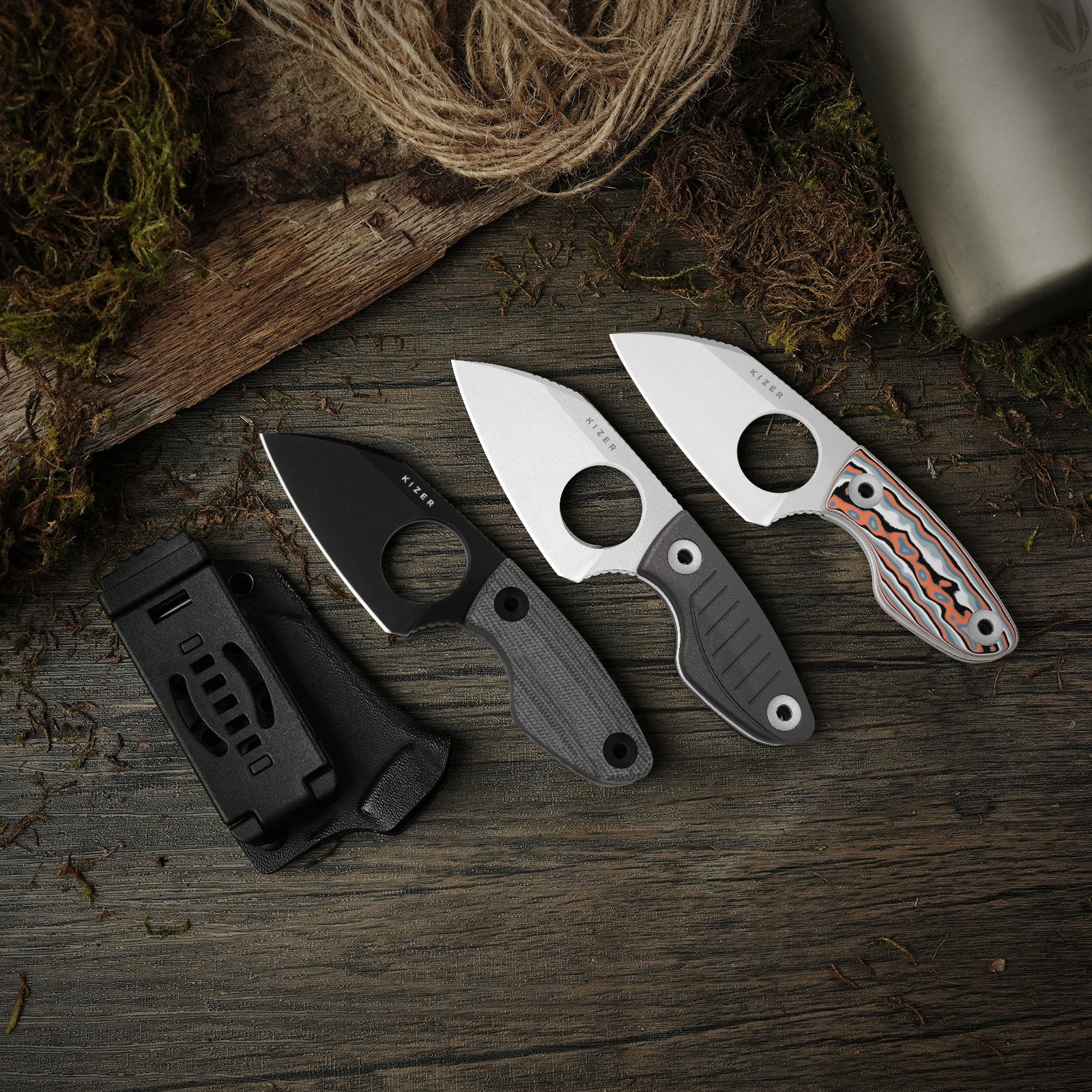 Nightjar | Japan AICHI AUS-10 Steel | Sheepfoot Fixed Blade | Norplex