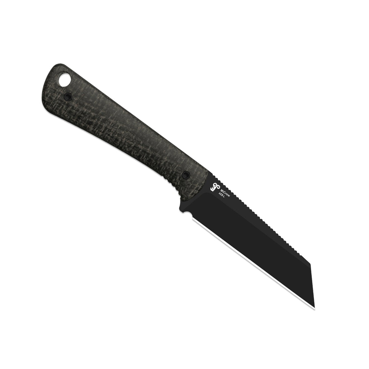 MiCrow | Wharncliffe | AEB-L | Micarta | Black PVD Coating | KizerV™ 1139A1