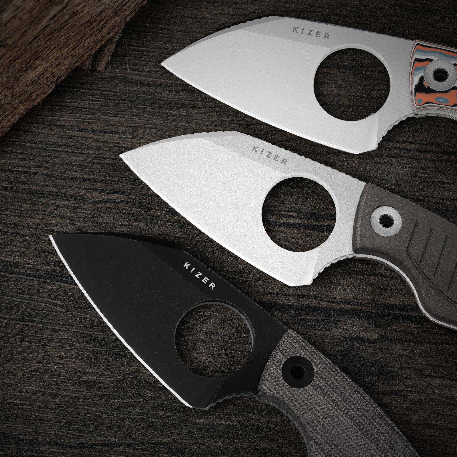 Nightjar | Japan AICHI AUS-10 Steel | Sheepfoot Fixed Blade | Aluminum