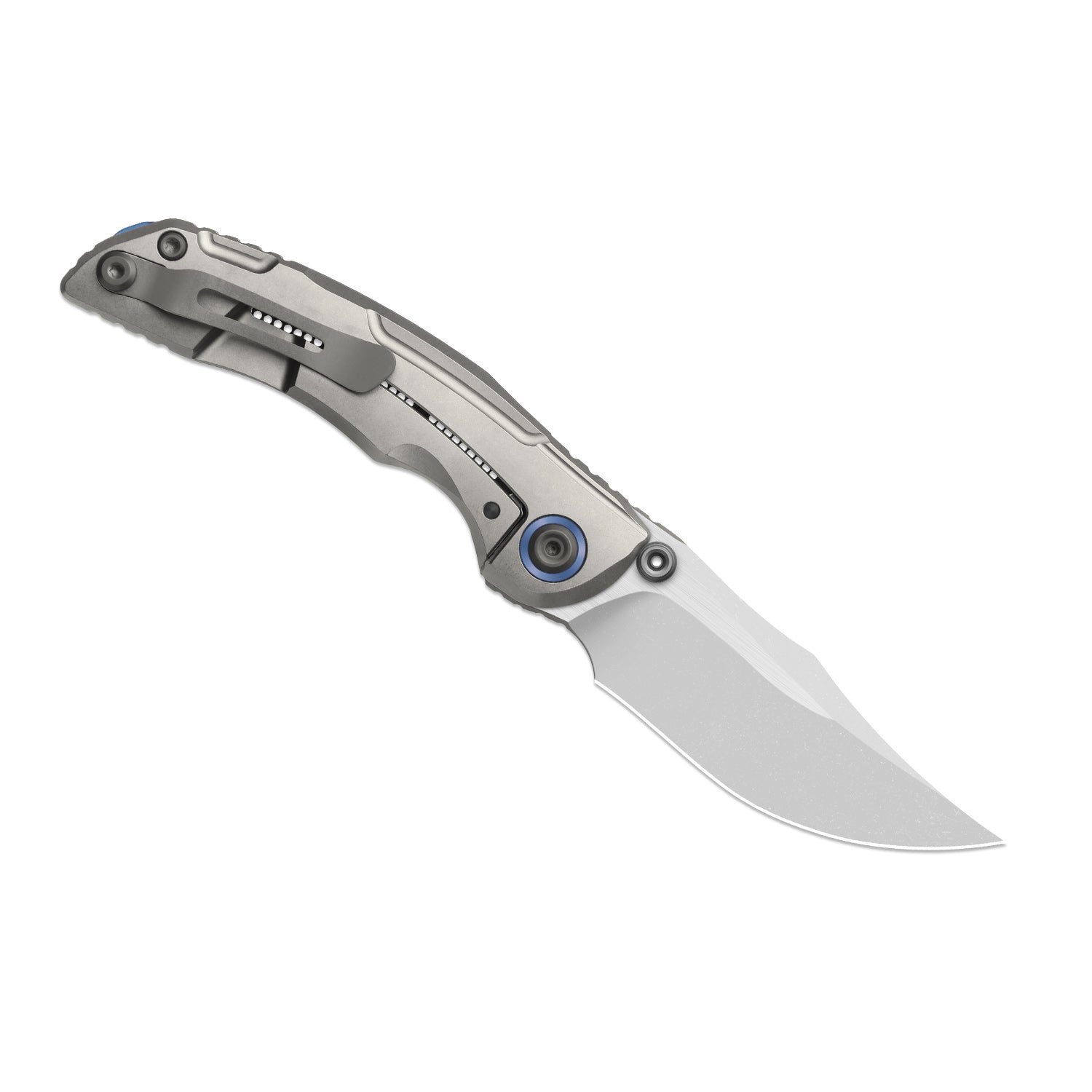SILVER WING-LITE | S45VN+Stonewashed+Flat Grind | Titanium & Carbon Fi
