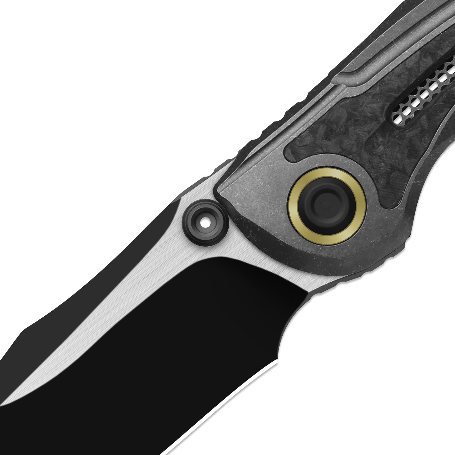 SILVER WING-LITE | S45VN+Black PVD Coating & Flat Brushed+Flat Grind |