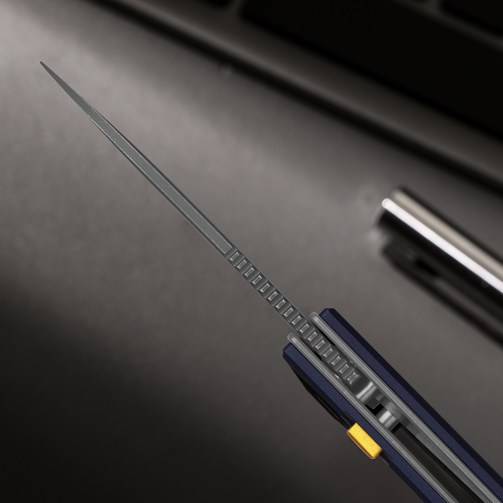 Little Ringbo | Kizer Button Liner Lock™ | Aluminum | AEB-L PVD Coating & Stonewashed | KizerV™ 3708A3