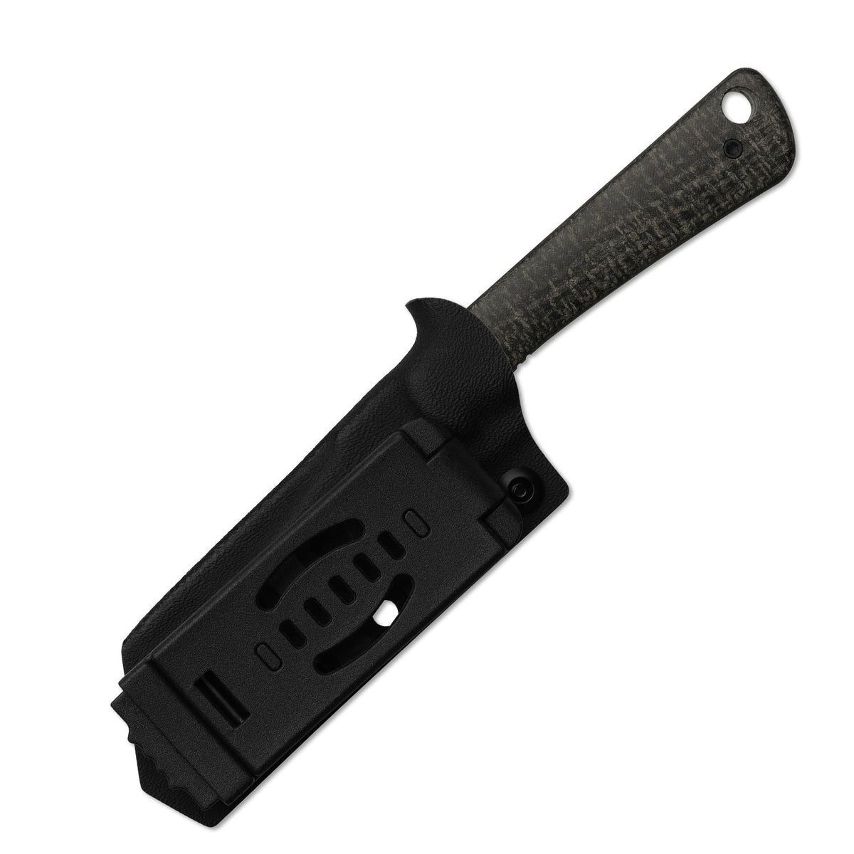 MiCrow | Wharncliffe | AEB-L | Micarta | Black PVD Coating | KizerV™ 1139A1