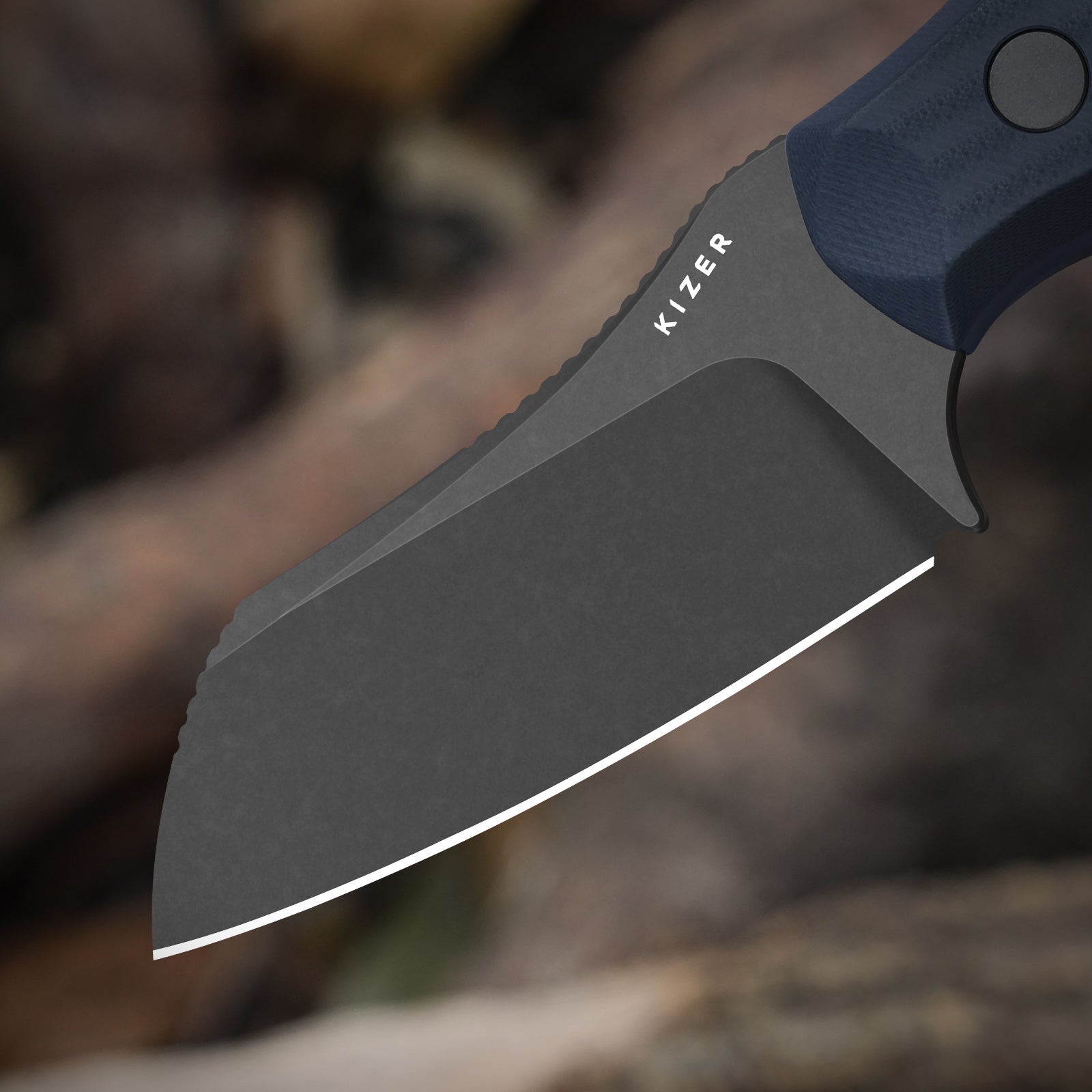 Bulldog Fix | One-Piece G10 Handle | 14C28N | Fixed Blade | KizerV™ 11