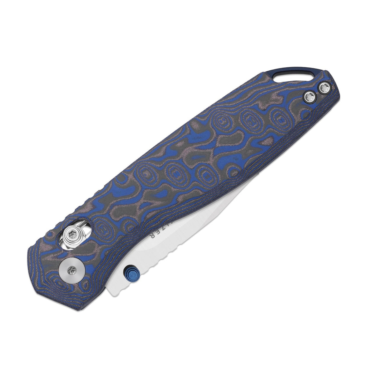Findo | Clip Point | Kizer Clutch Lock™ | AEB-L + Satin | vortex pattern micarta | KizerV™ 3743CC2