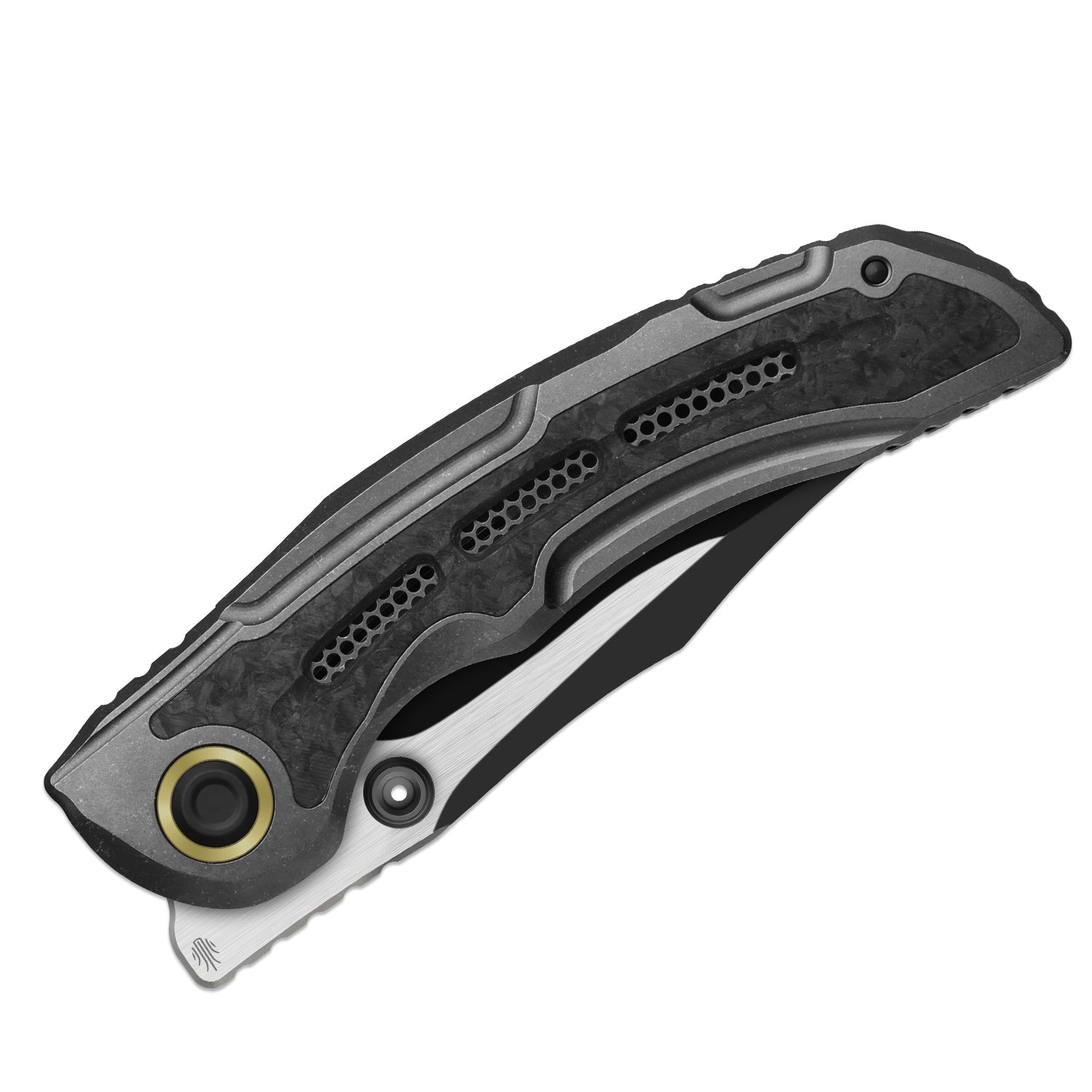 SILVER WING-LITE | S45VN+Black PVD Coating & Flat Brushed+Flat Grind |