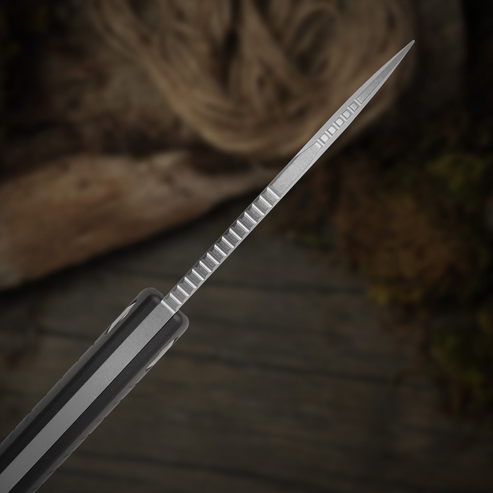 Nightjar | Japan AICHI AUS-10 Steel | Sheepfoot Fixed Blade | Vortex Pattern Micarta | KizerV™ 1114A3