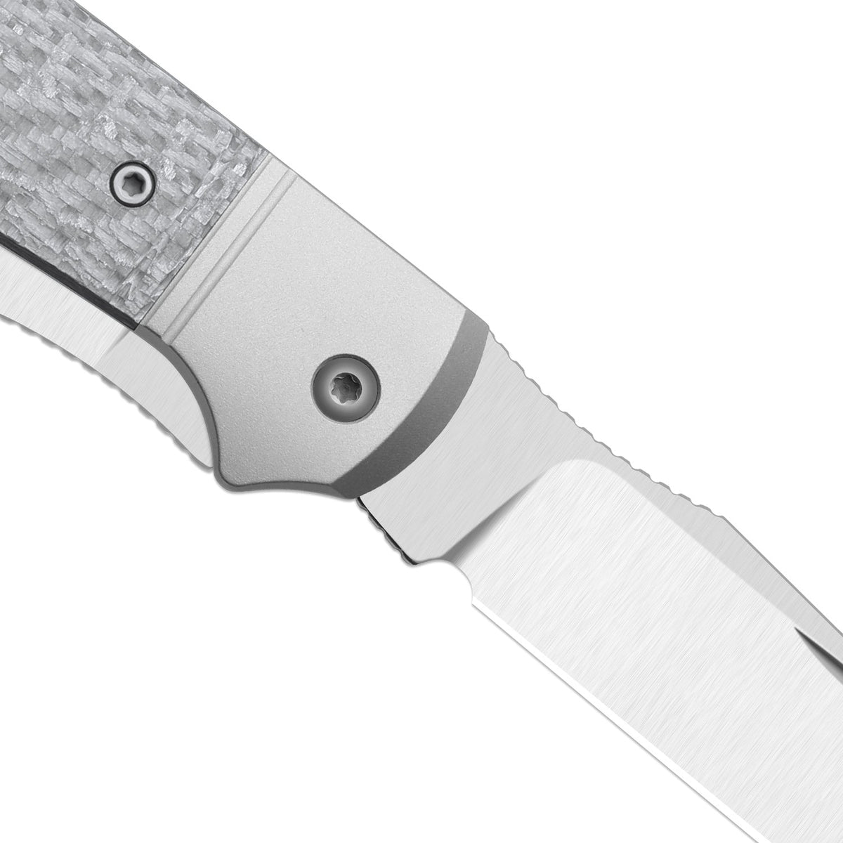 Trestle TP AirTi | BD1N Dual-Blade Clip Point & Spey Point | KStop™ 105° Half-Stop Trapper | Aluminum & Carbon Fiber | KizerB™ 3761TPA1
