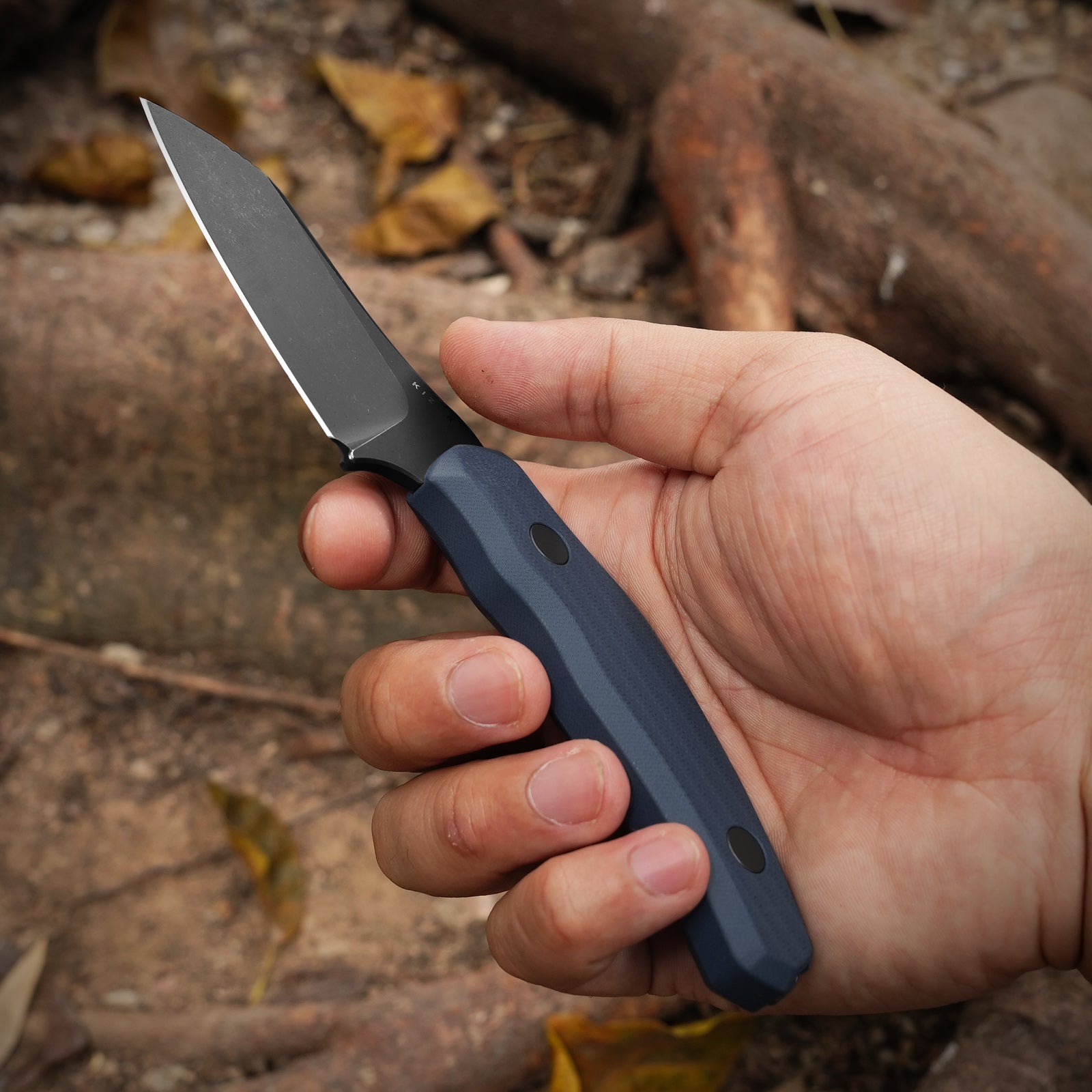 Bulldog Fix | One-Piece G10 Handle | 14C28N | Fixed Blade | KizerV™ 11