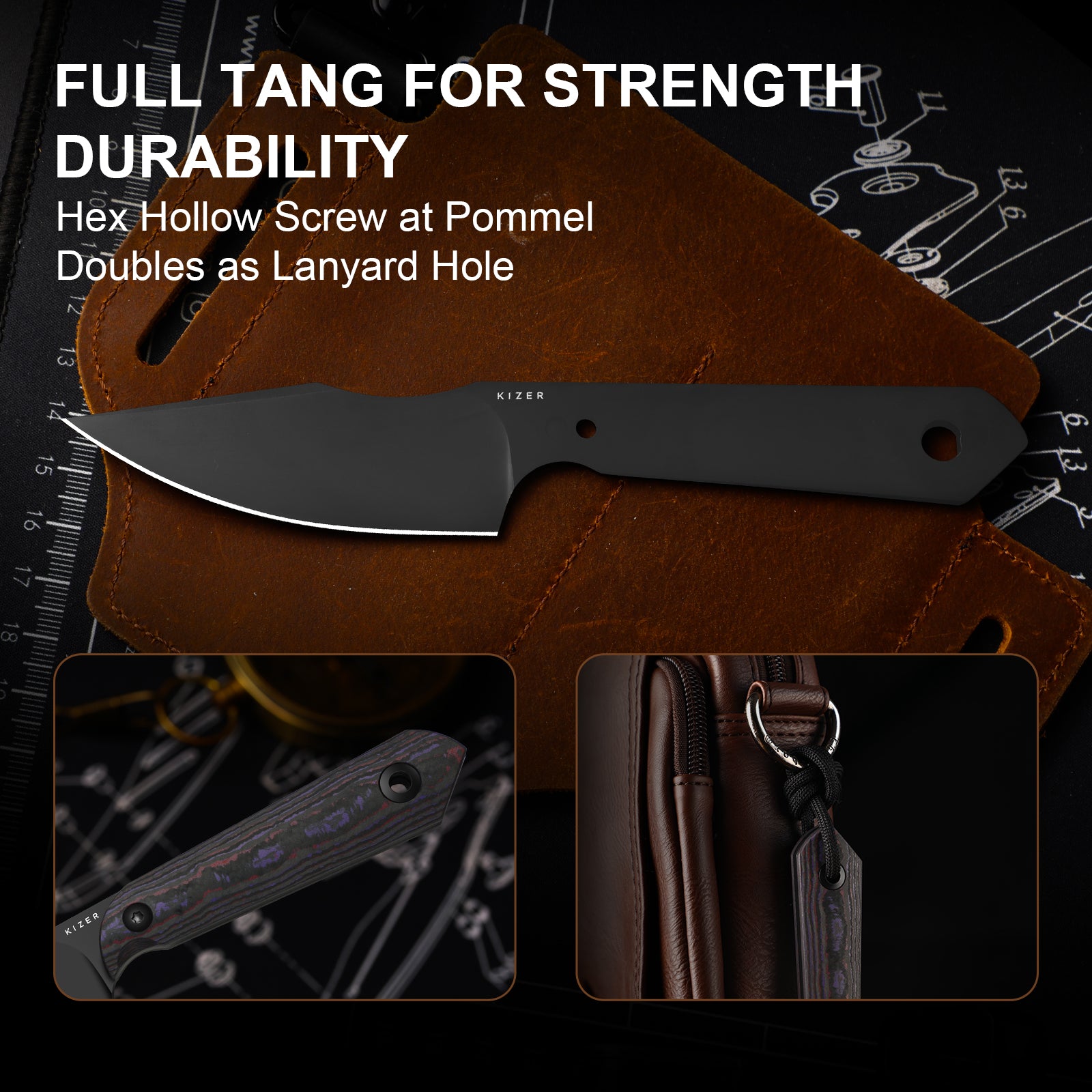 Mini Harpoon | S45VN | Fat Carbon | KizerV™ 1040S9