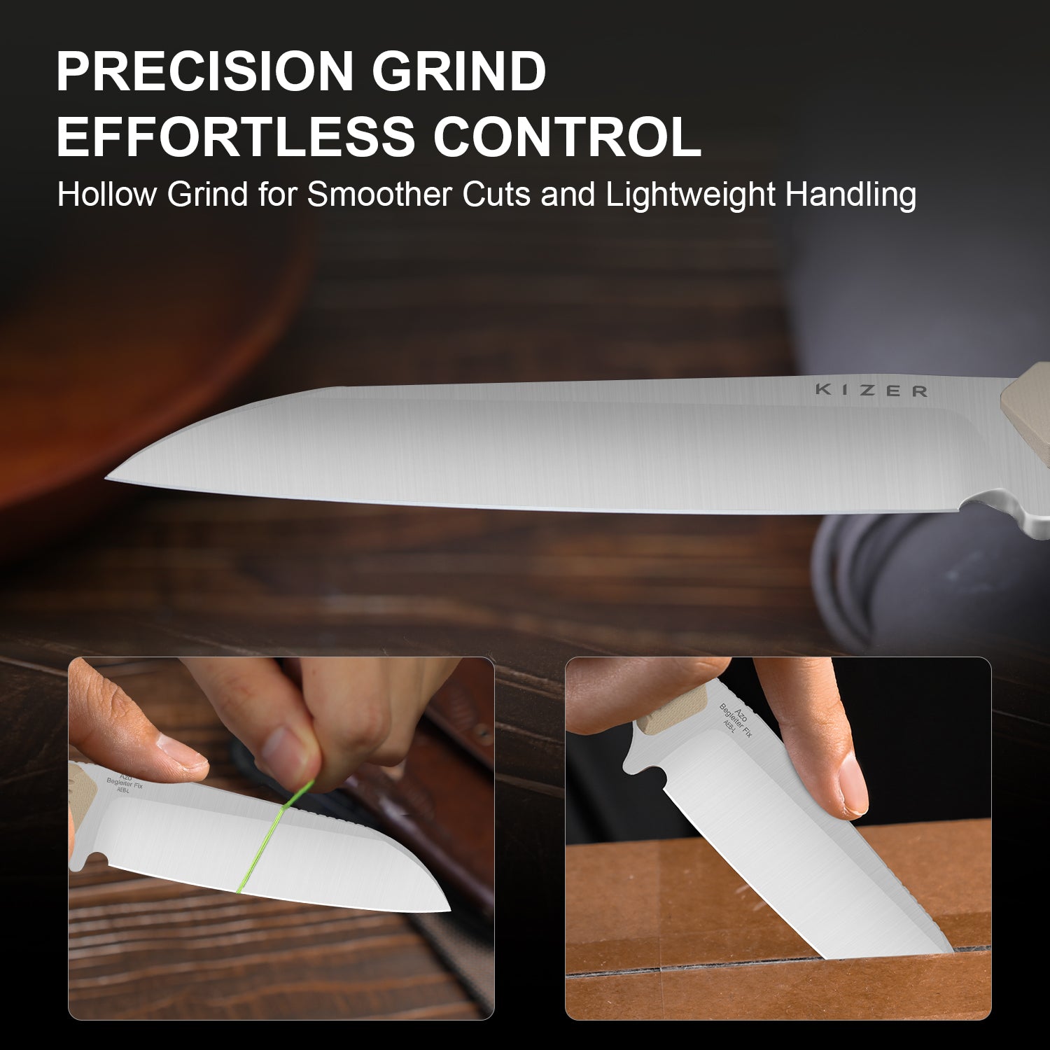 Begleiter® Fix | AEB-L+Hollow Grind | G10 | Hollow Grind | KizerV™ 1045MS2