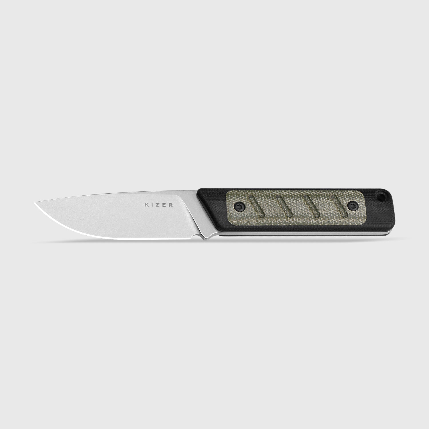 Smolt | 14C28N | Black G10 & Micarta | KizerV™ 1063A6