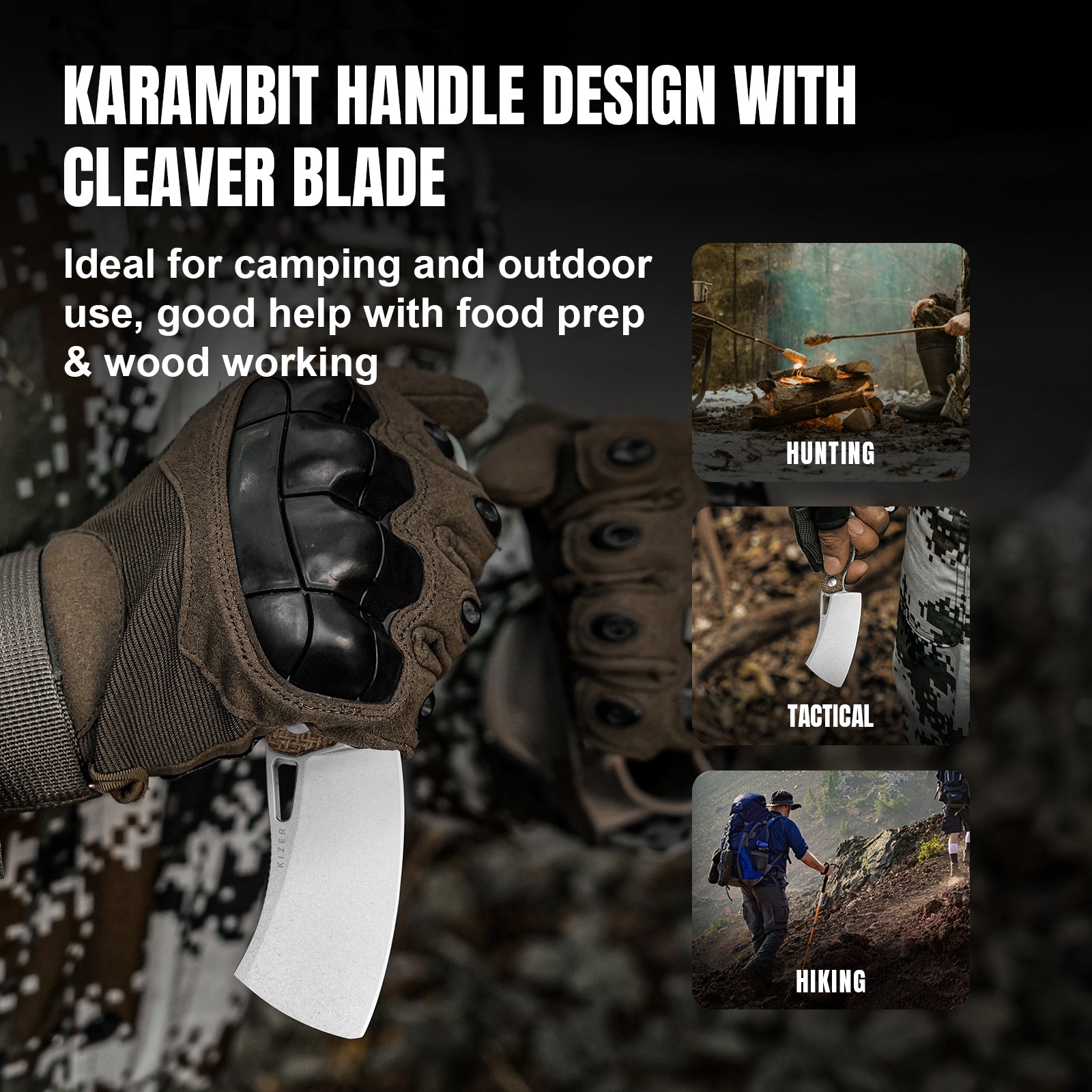 Little Rhino | AEB-L | Burlap Micarta | 1065A4