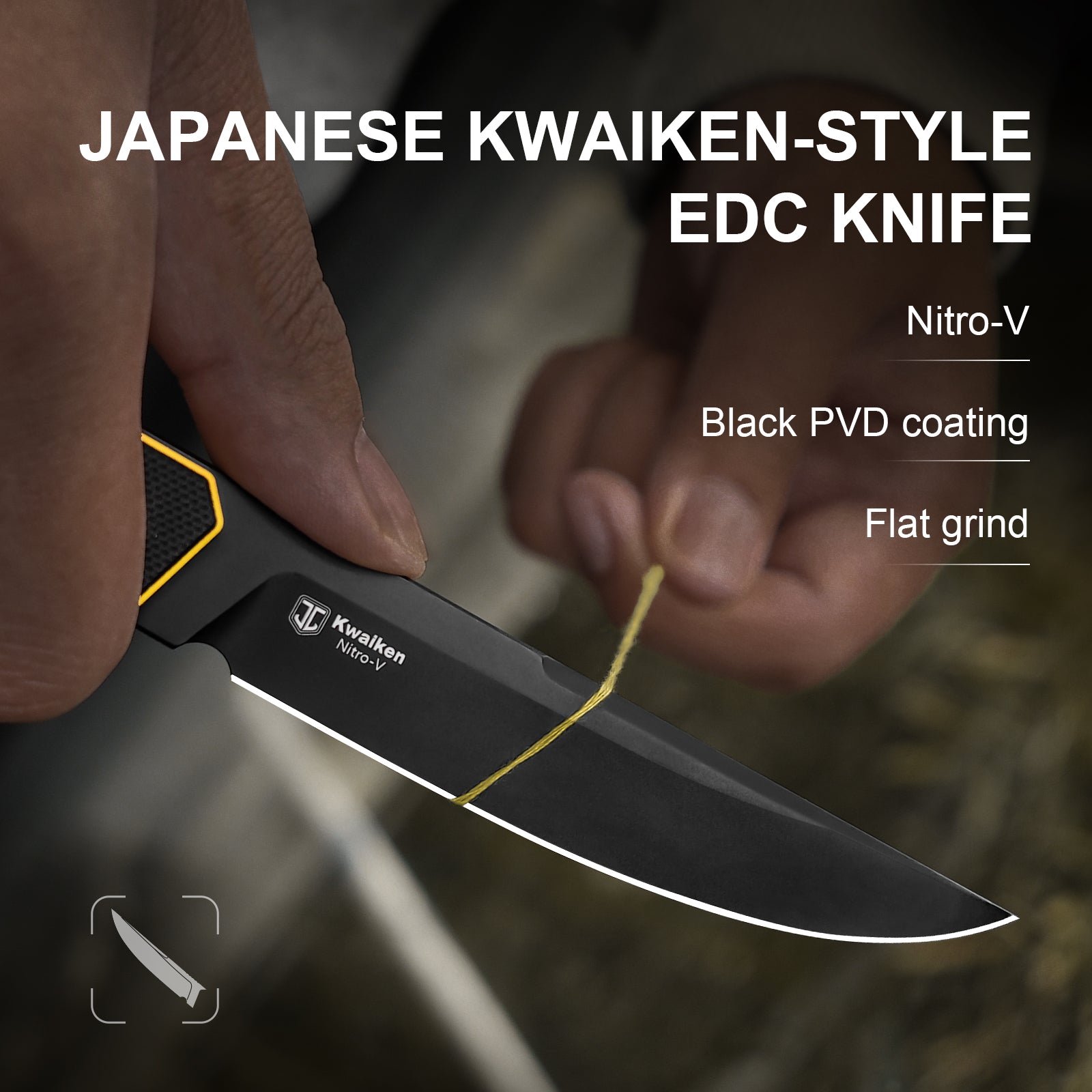 Kwaiken | Nitro-V | Black & Yellow G10 | 1066A3
