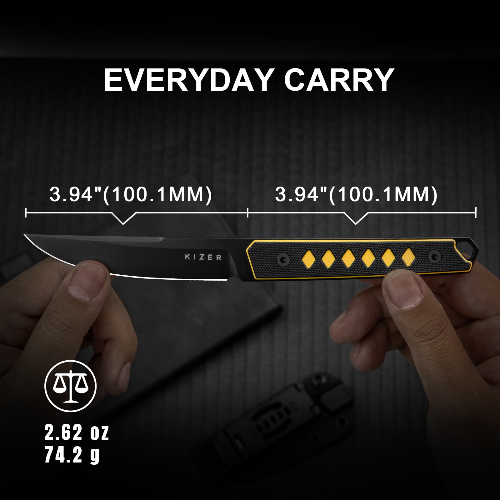 Kwaiken | Nitro-V | Black & Yellow G10 | 1066A3