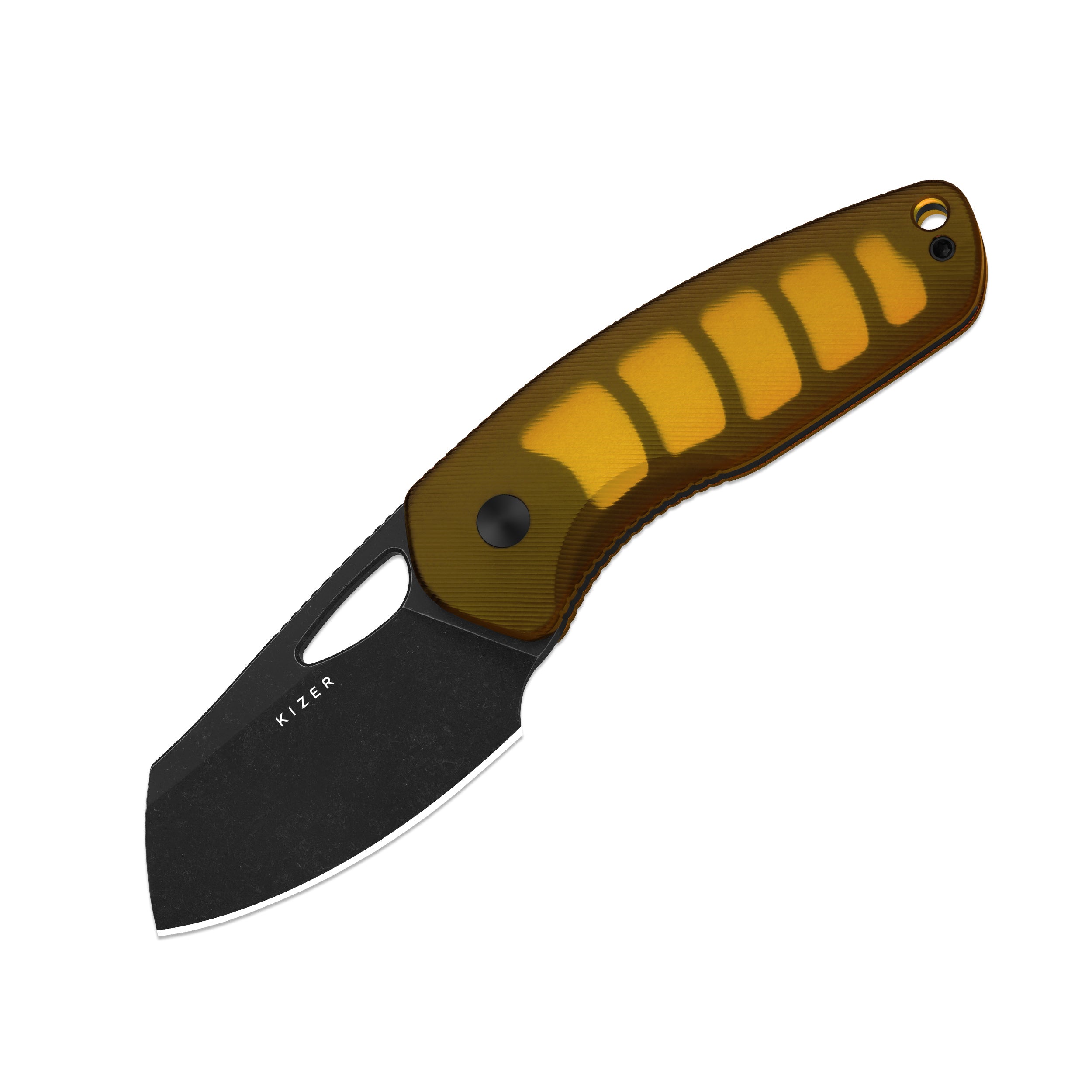 Hornet | Bee Belly Hollowed-out Handle | 14C28N | Fixed Blade | KizerV