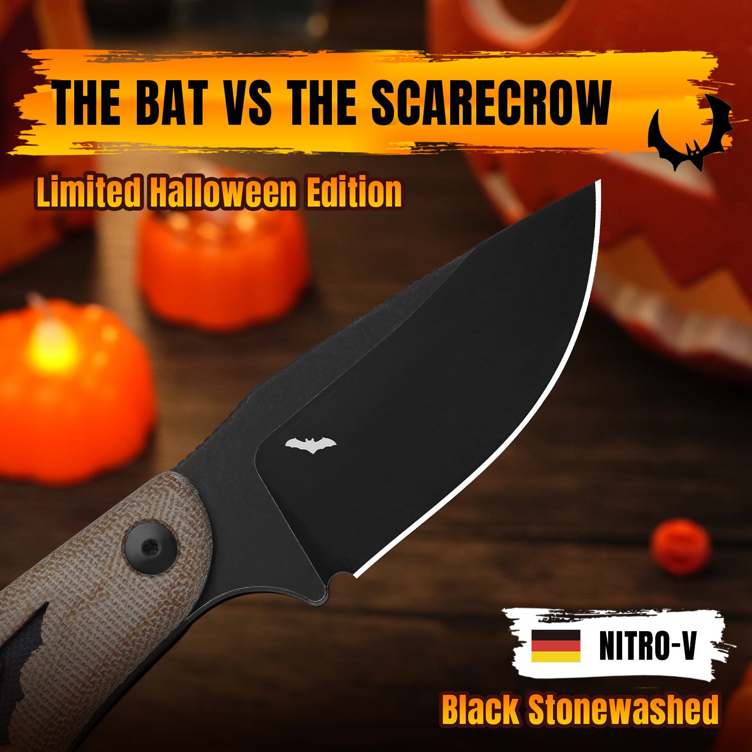 Halloween | Hare | Nitro-V | Micarta & G10 | 1077HW1 | Limited