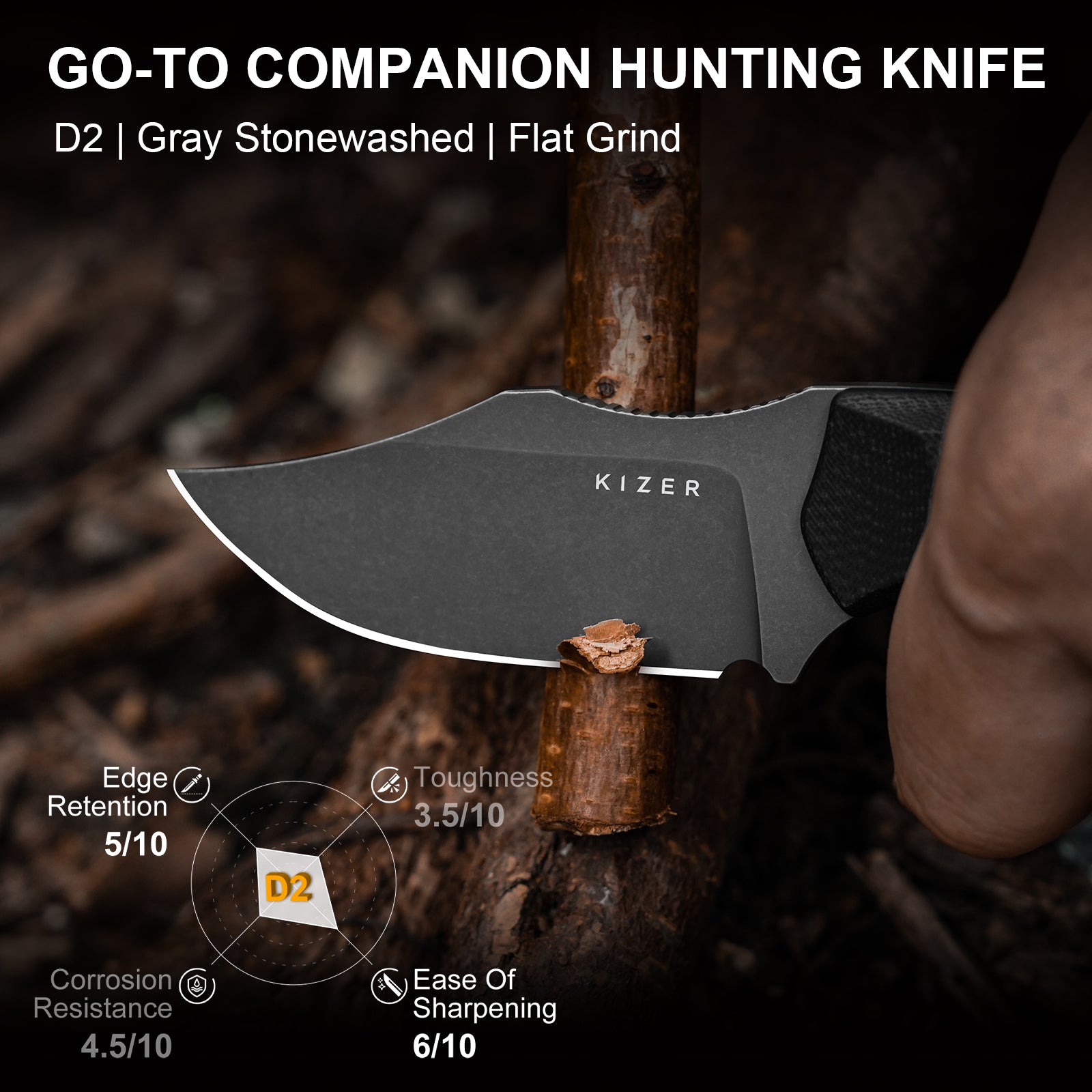 Beaver 2 | D2 Steel | G10 | 1078A3