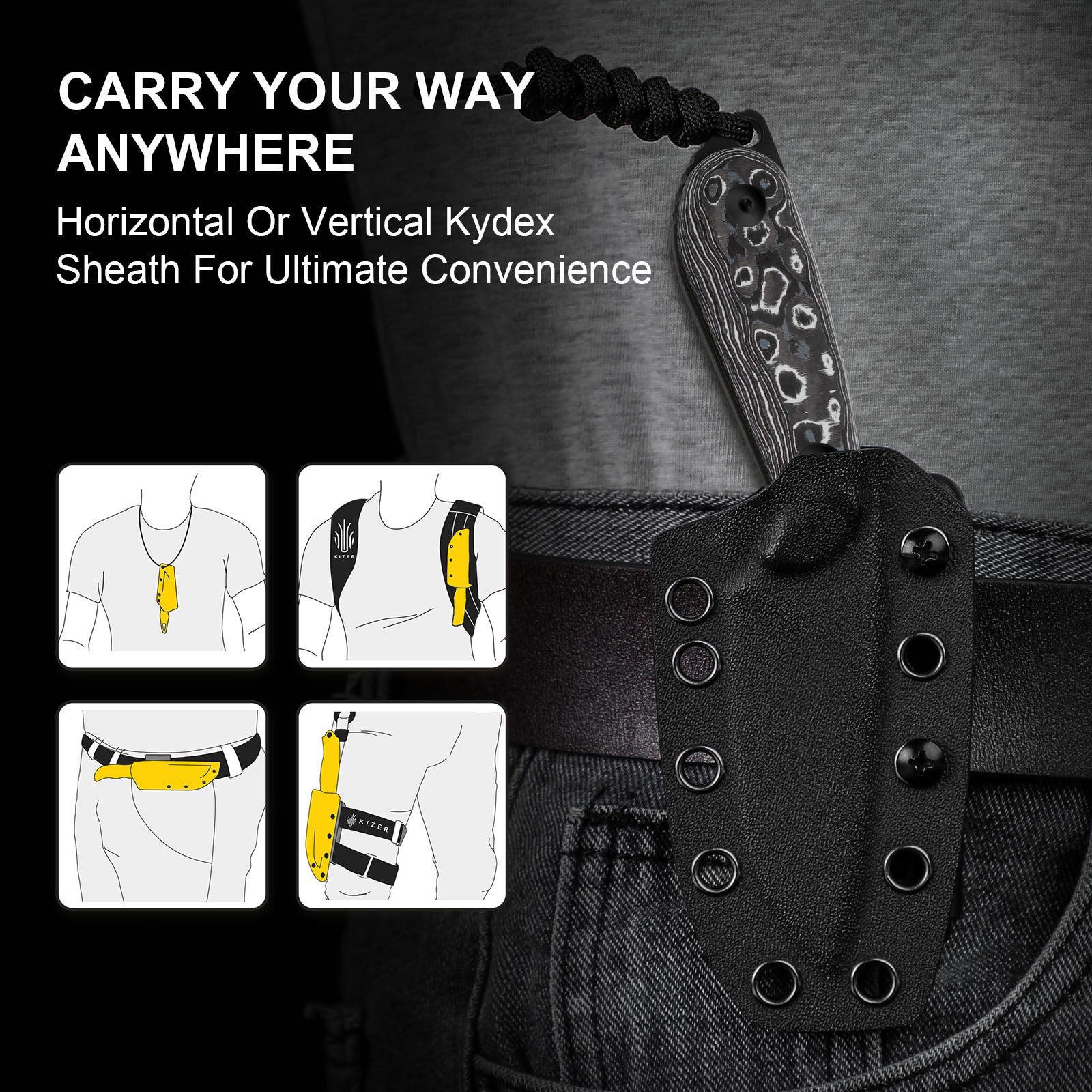 BUDDY | M390 | Fat Carbon White Storm | 1081A9