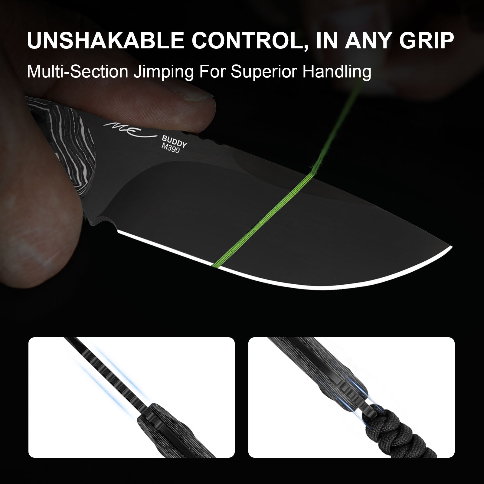 BUDDY | M390 | Fat Carbon White Storm | 1081A9