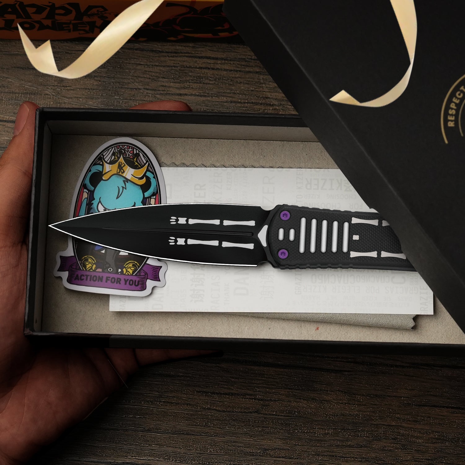 Halloween | Hidden Agenda | AEB-L | Aluminum & G10 | 1083HW1 | Limited