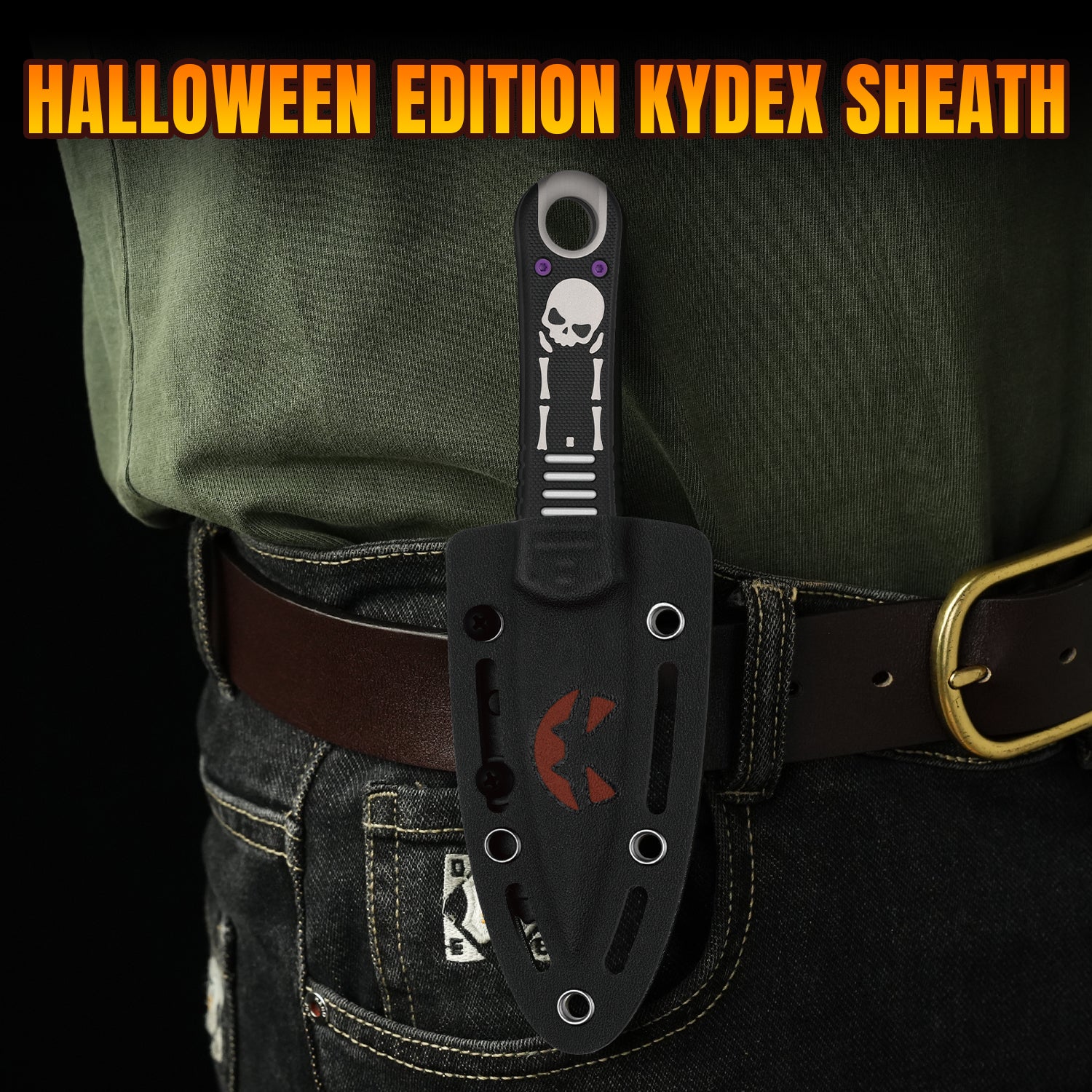 Halloween 3.5 Inch Hidden Agenda AEB-L Aluminum & G10 1083HW1